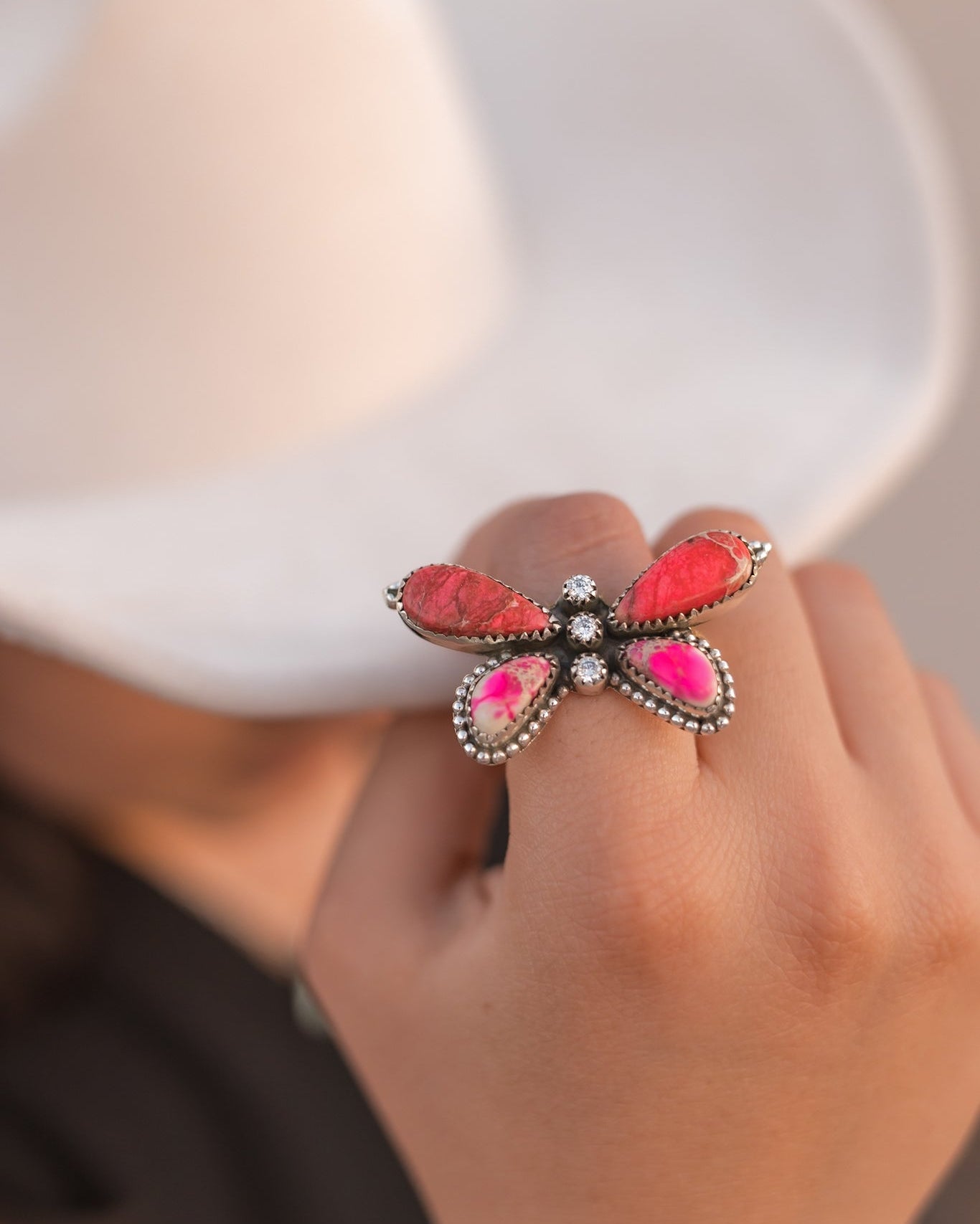 Jasper Butterfly in the Desert Rings-Rings-Krush Kandy, Women's Online Fashion Boutique Located in Phoenix, Arizona (Scottsdale Area)