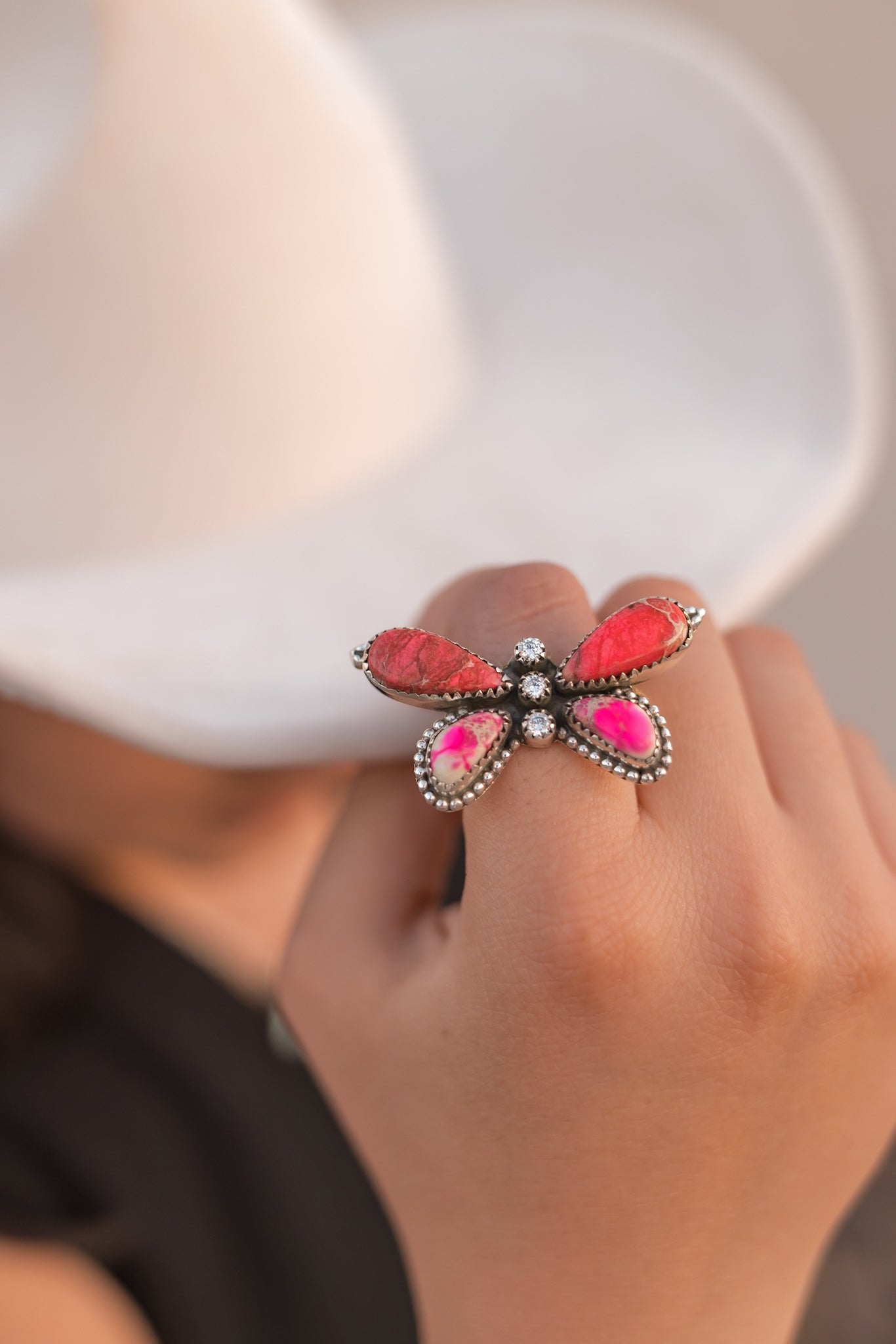 Jasper Butterfly in the Desert Rings-Rings-Krush Kandy, Women's Online Fashion Boutique Located in Phoenix, Arizona (Scottsdale Area)