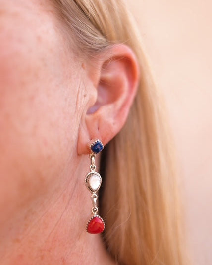 Red Sky Flashers Earrings-Earrings-Krush Kandy, Women's Online Fashion Boutique Located in Phoenix, Arizona (Scottsdale Area)