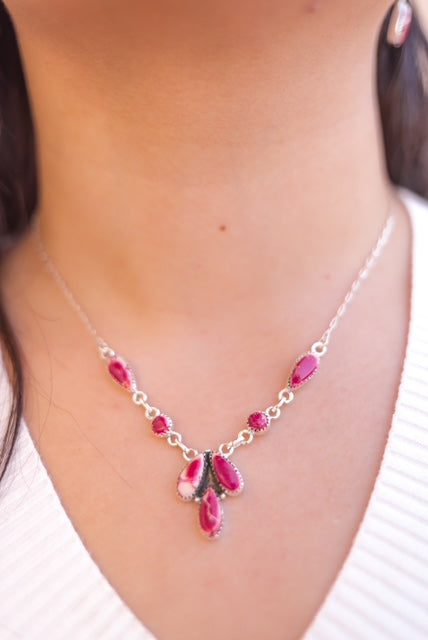 High Desert Glow Jasper Necklace and Earrings Set-Necklaces-Krush Kandy, Women's Online Fashion Boutique Located in Phoenix, Arizona (Scottsdale Area)