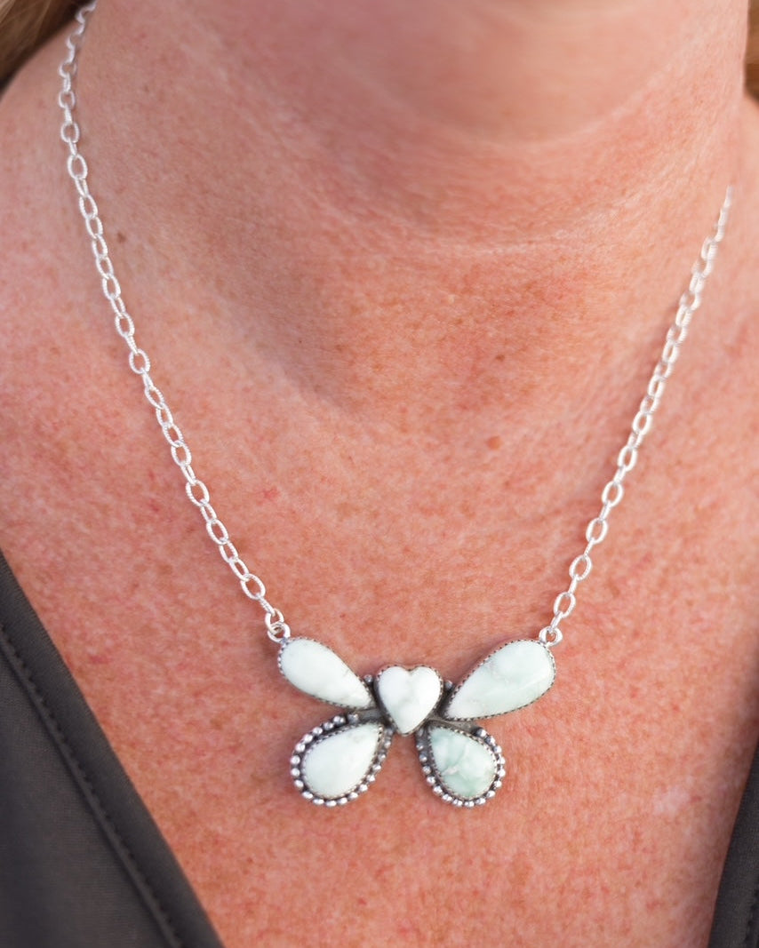 Paloma Heart-Flies Necklace-Necklaces-Krush Kandy, Women's Online Fashion Boutique Located in Phoenix, Arizona (Scottsdale Area)
