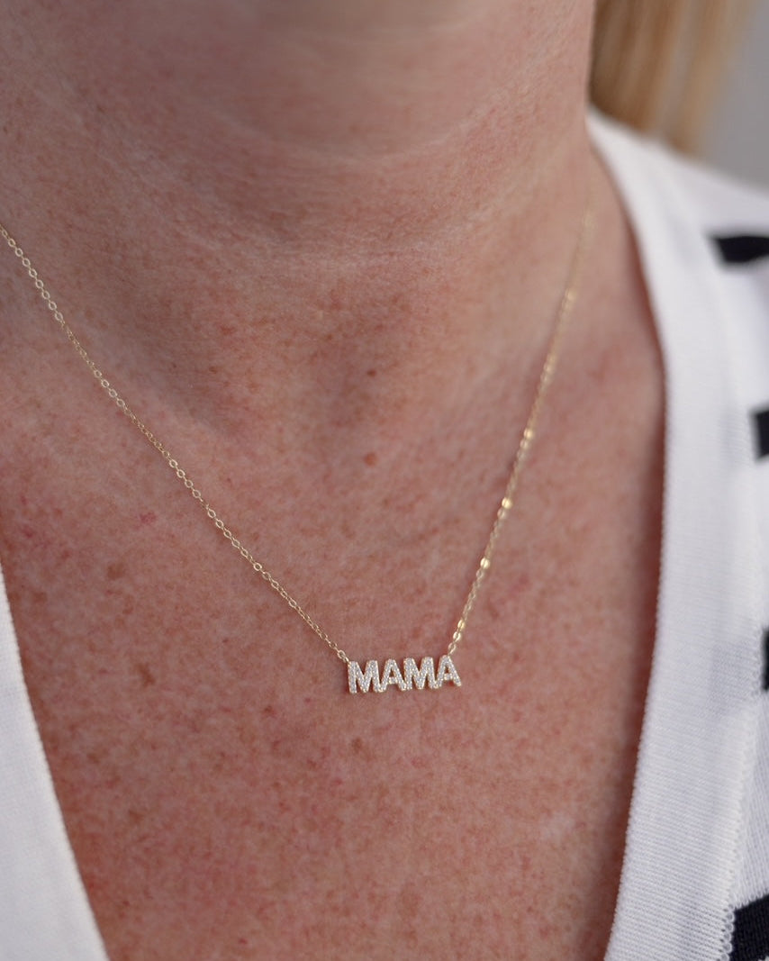 MAMA Necklace-Chain Necklaces-Krush Kandy, Women's Online Fashion Boutique Located in Phoenix, Arizona (Scottsdale Area)