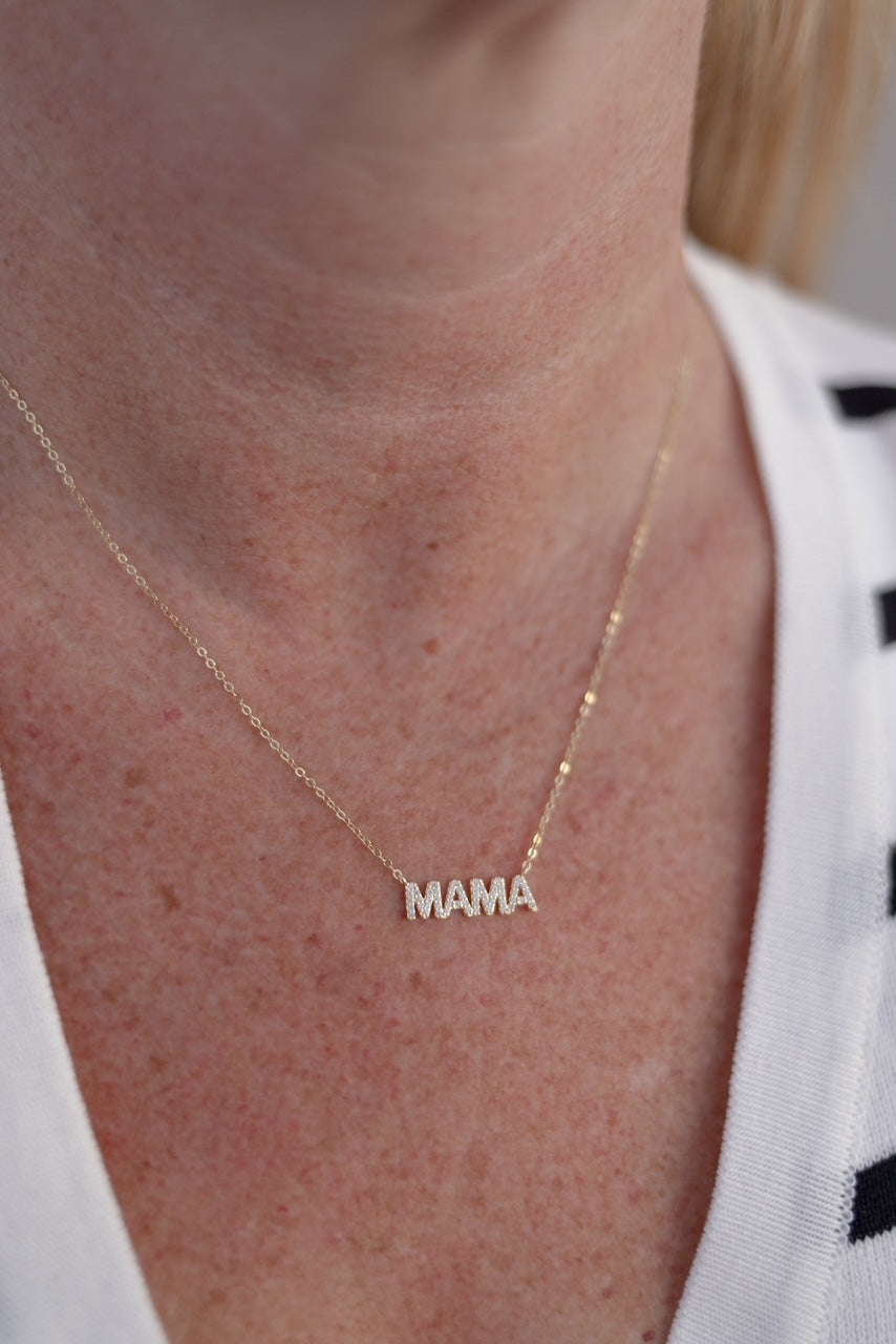 MAMA Necklace-Chain Necklaces-Krush Kandy, Women's Online Fashion Boutique Located in Phoenix, Arizona (Scottsdale Area)