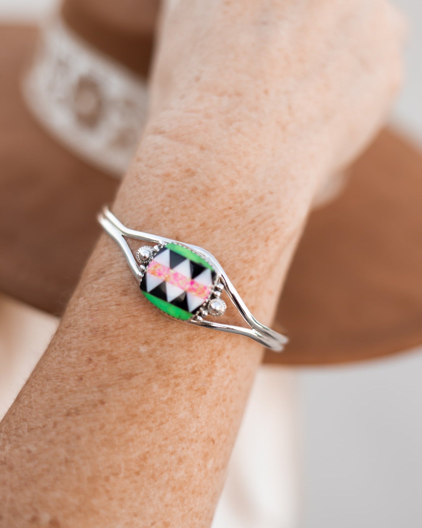 Aztec Multi Colored Cuff-Bracelets-Krush Kandy, Women's Online Fashion Boutique Located in Phoenix, Arizona (Scottsdale Area)