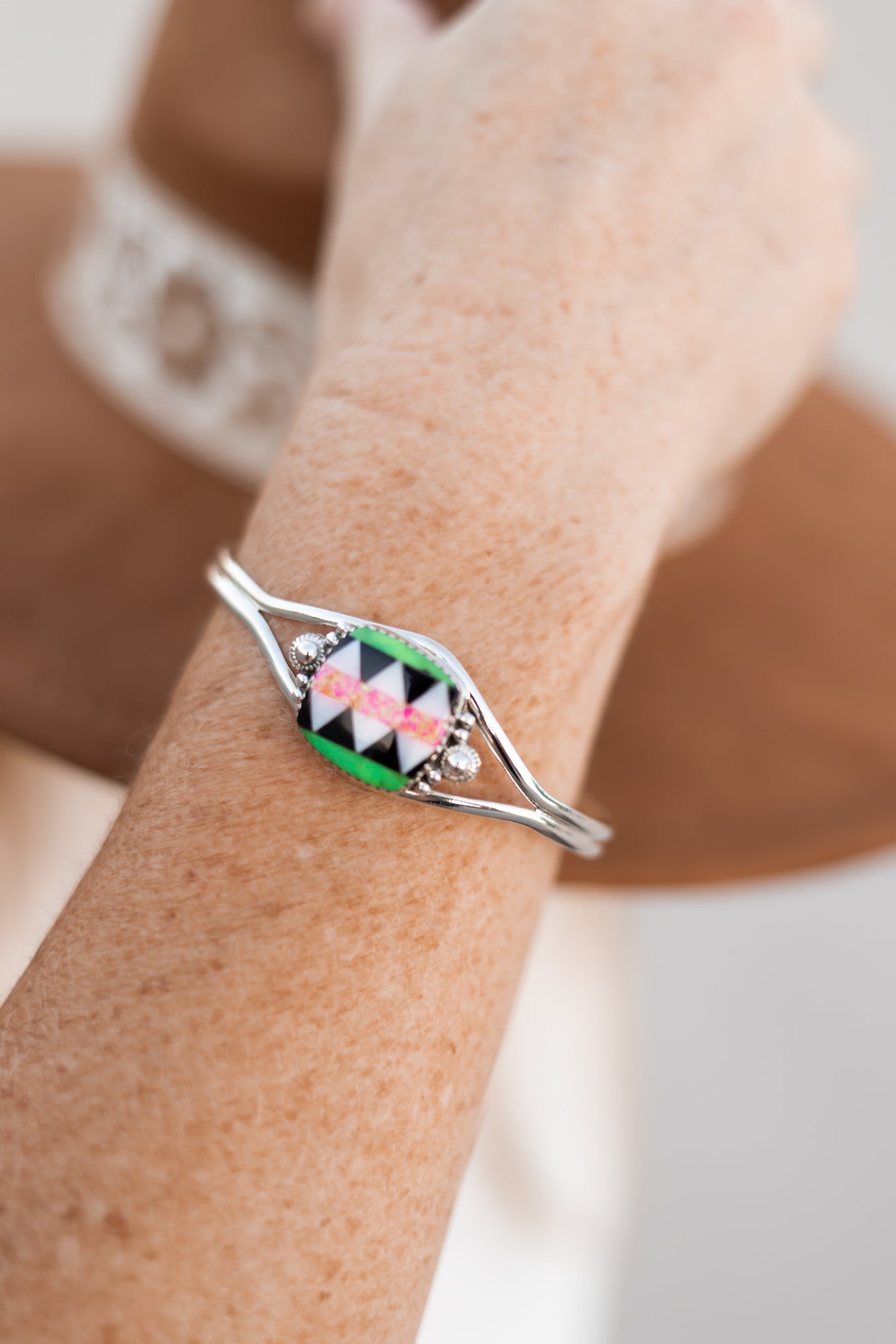 Aztec Multi Colored Cuff-Bracelets-Krush Kandy, Women's Online Fashion Boutique Located in Phoenix, Arizona (Scottsdale Area)