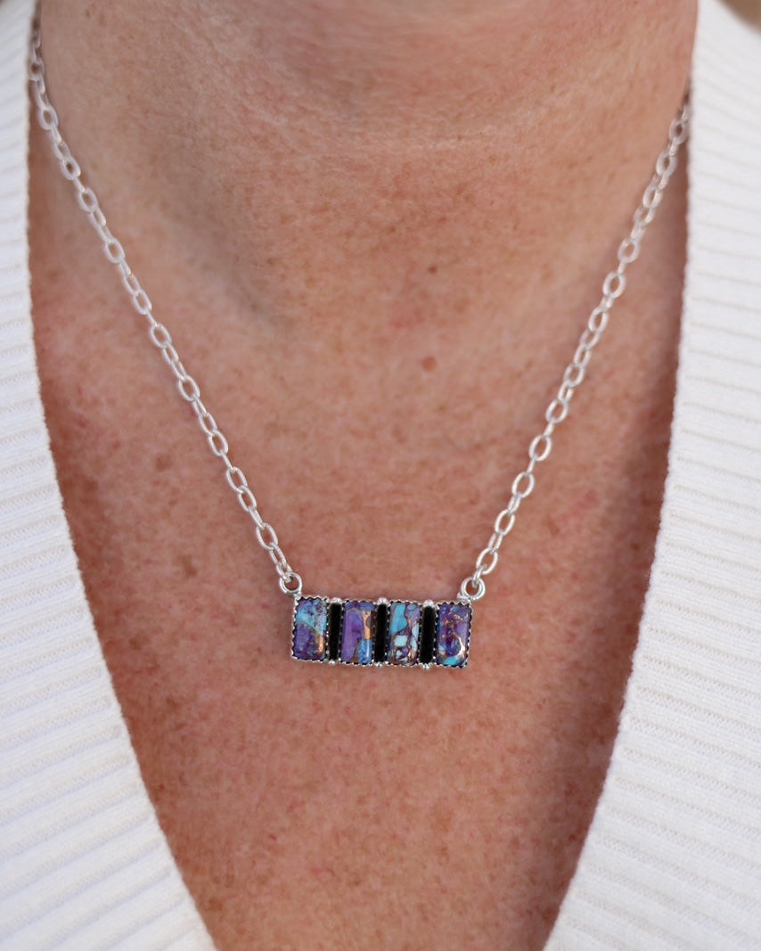 Bar Cluster Necklace-Necklaces-Krush Kandy, Women's Online Fashion Boutique Located in Phoenix, Arizona (Scottsdale Area)