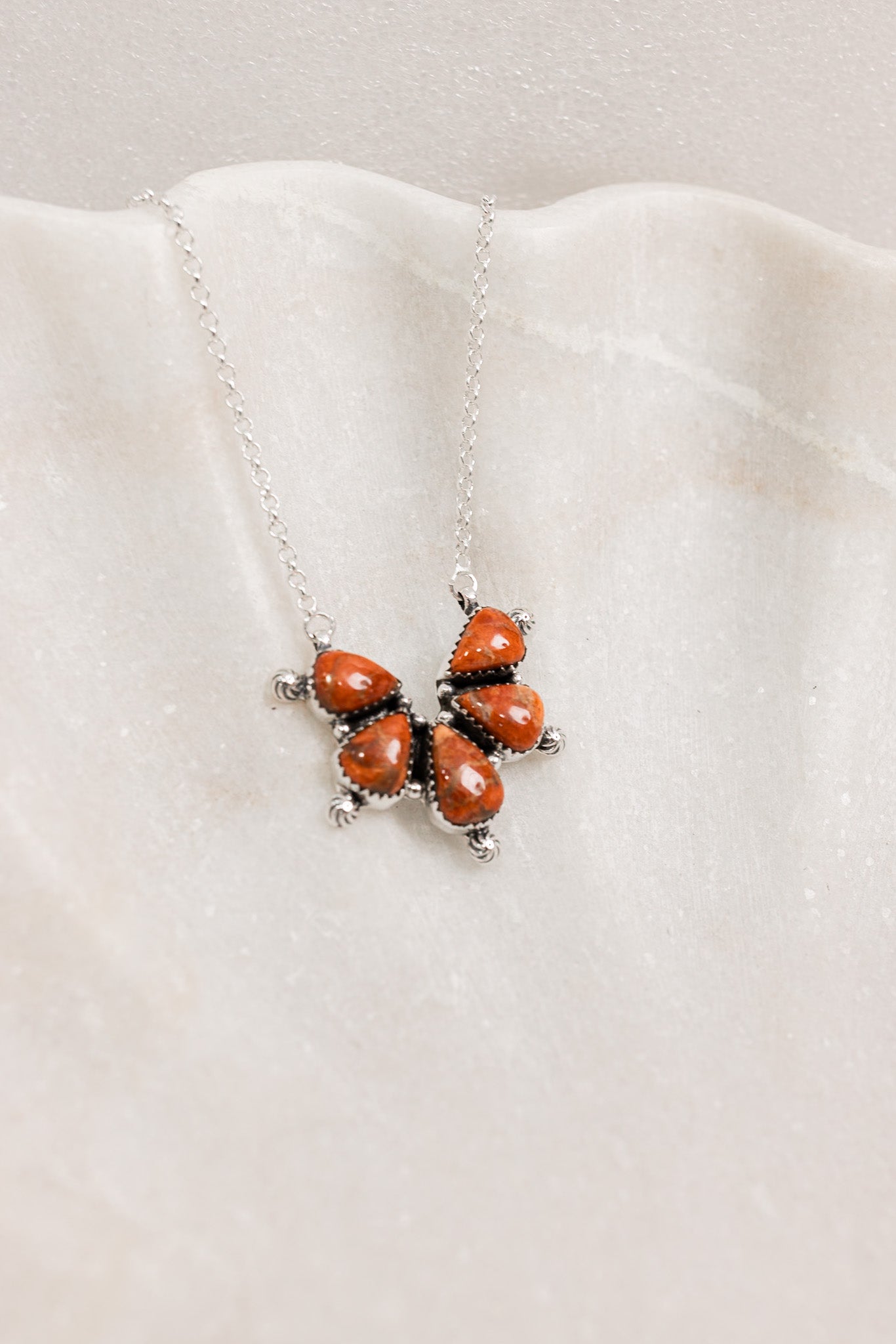 Wild Chic Stone Sterling Silver Necklace-Chain Necklaces-Krush Kandy, Women's Online Fashion Boutique Located in Phoenix, Arizona (Scottsdale Area)