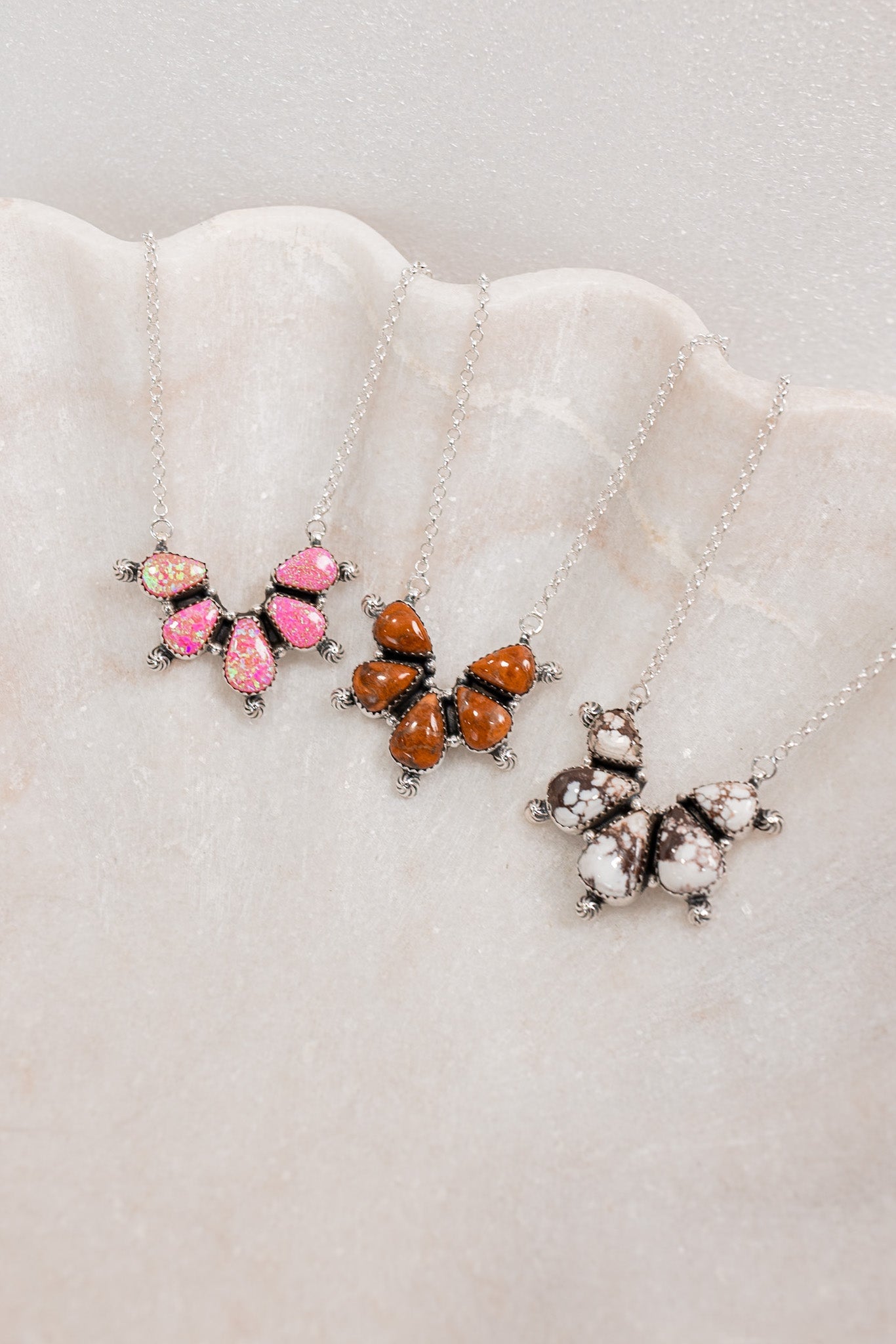 Wild Chic Stone Sterling Silver Necklace-Chain Necklaces-Krush Kandy, Women's Online Fashion Boutique Located in Phoenix, Arizona (Scottsdale Area)