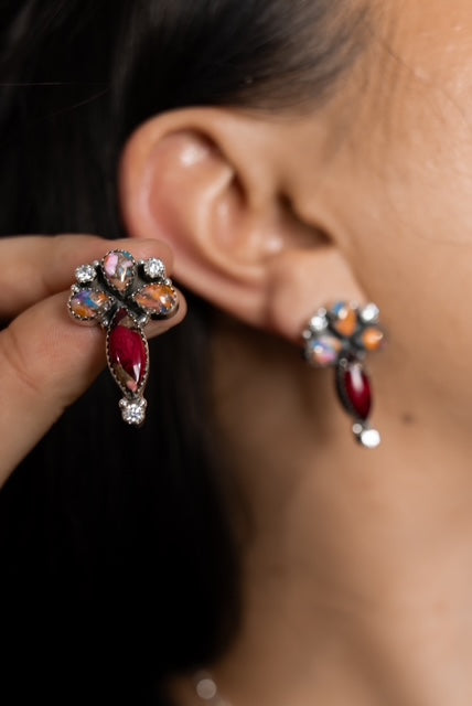 One Of A Kind Dahlia Earrings-Earrings-Krush Kandy, Women's Online Fashion Boutique Located in Phoenix, Arizona (Scottsdale Area)