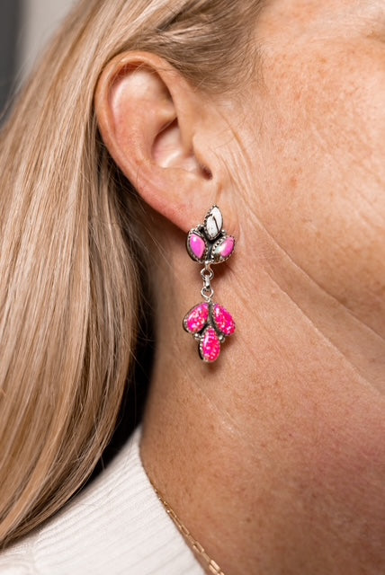 Cotton Candy & Mimosa Pink Opal Earrings-Earrings-Krush Kandy, Women's Online Fashion Boutique Located in Phoenix, Arizona (Scottsdale Area)