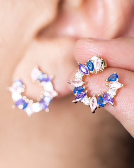 Geometric Luxury Stud Earrings-Earrings-Krush Kandy, Women's Online Fashion Boutique Located in Phoenix, Arizona (Scottsdale Area)