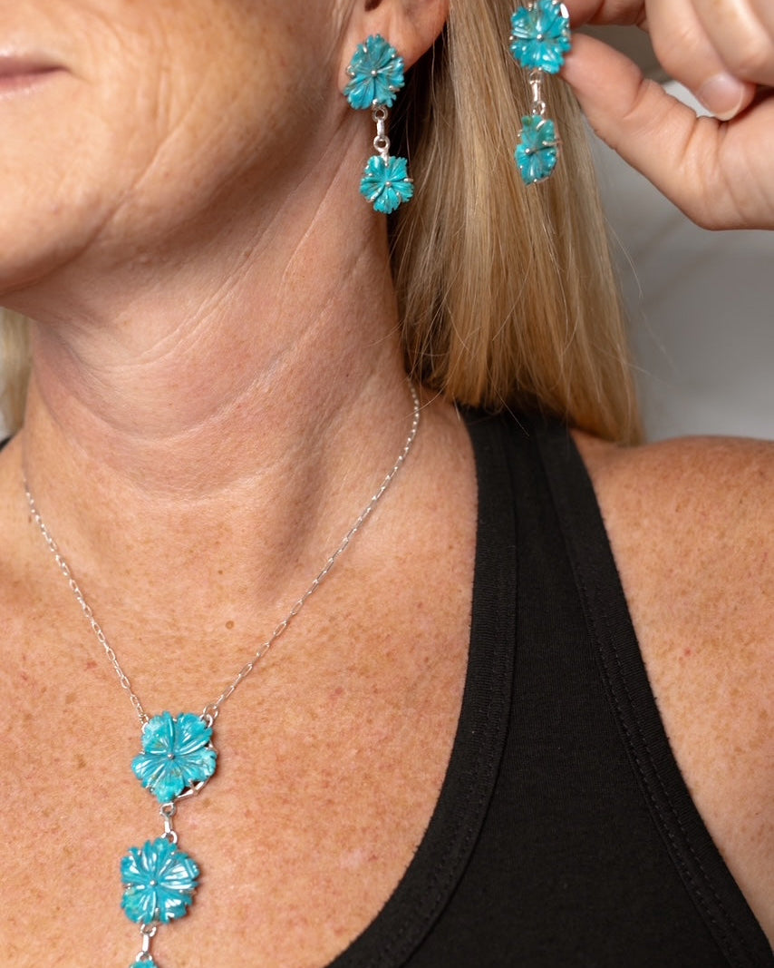 Island Getaway Turquoise Necklace & Earrings SETS-Necklaces-Krush Kandy, Women's Online Fashion Boutique Located in Phoenix, Arizona (Scottsdale Area)