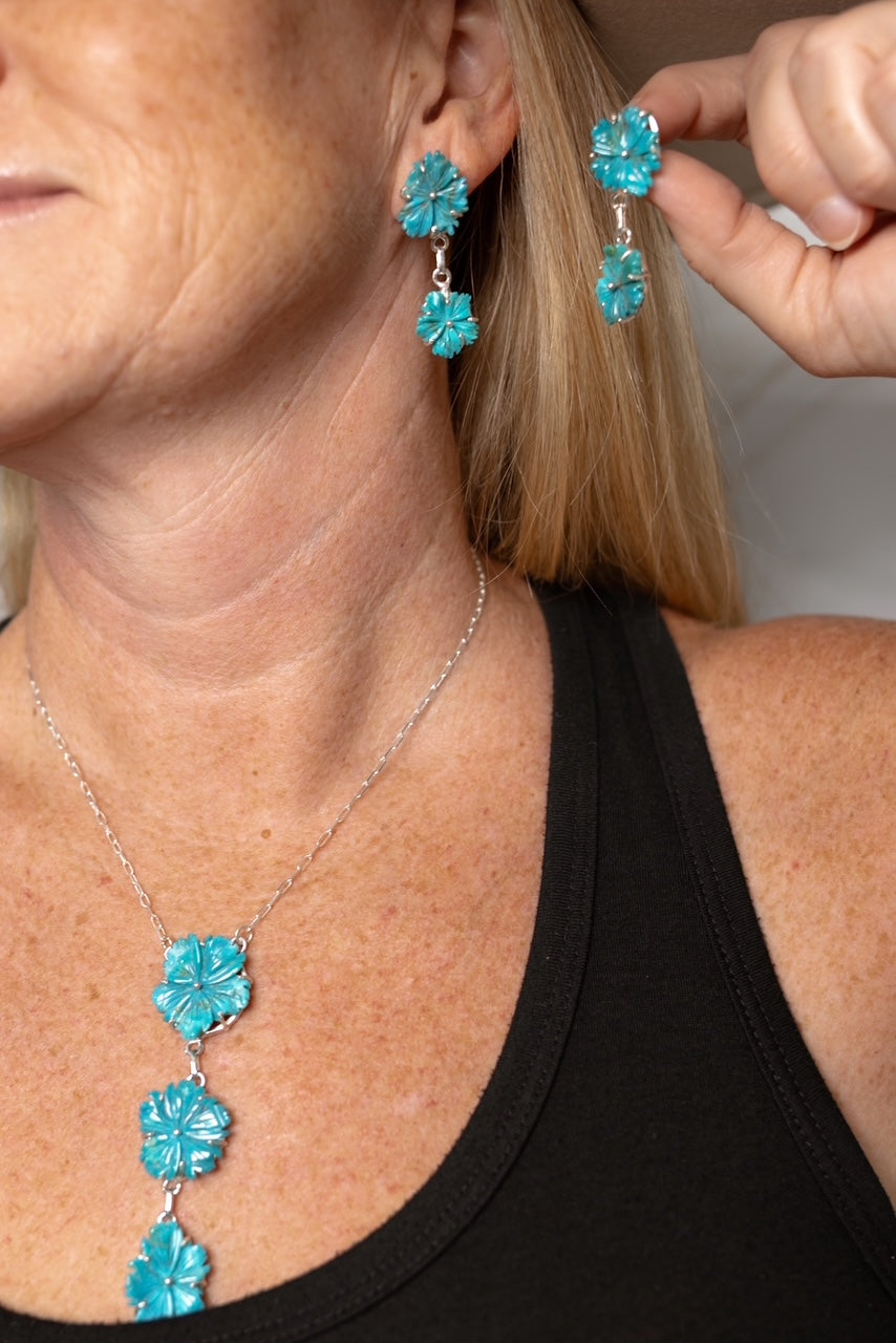 Island Getaway Turquoise Necklace & Earrings SETS-Necklaces-Krush Kandy, Women's Online Fashion Boutique Located in Phoenix, Arizona (Scottsdale Area)