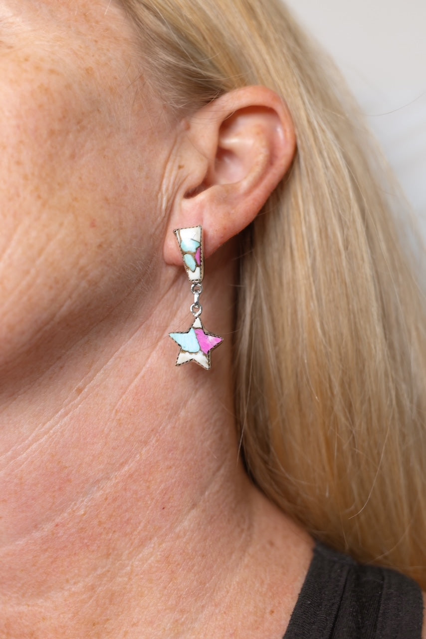 Cotton Candy Earrings Bno. 30-Earrings-Krush Kandy, Women's Online Fashion Boutique Located in Phoenix, Arizona (Scottsdale Area)