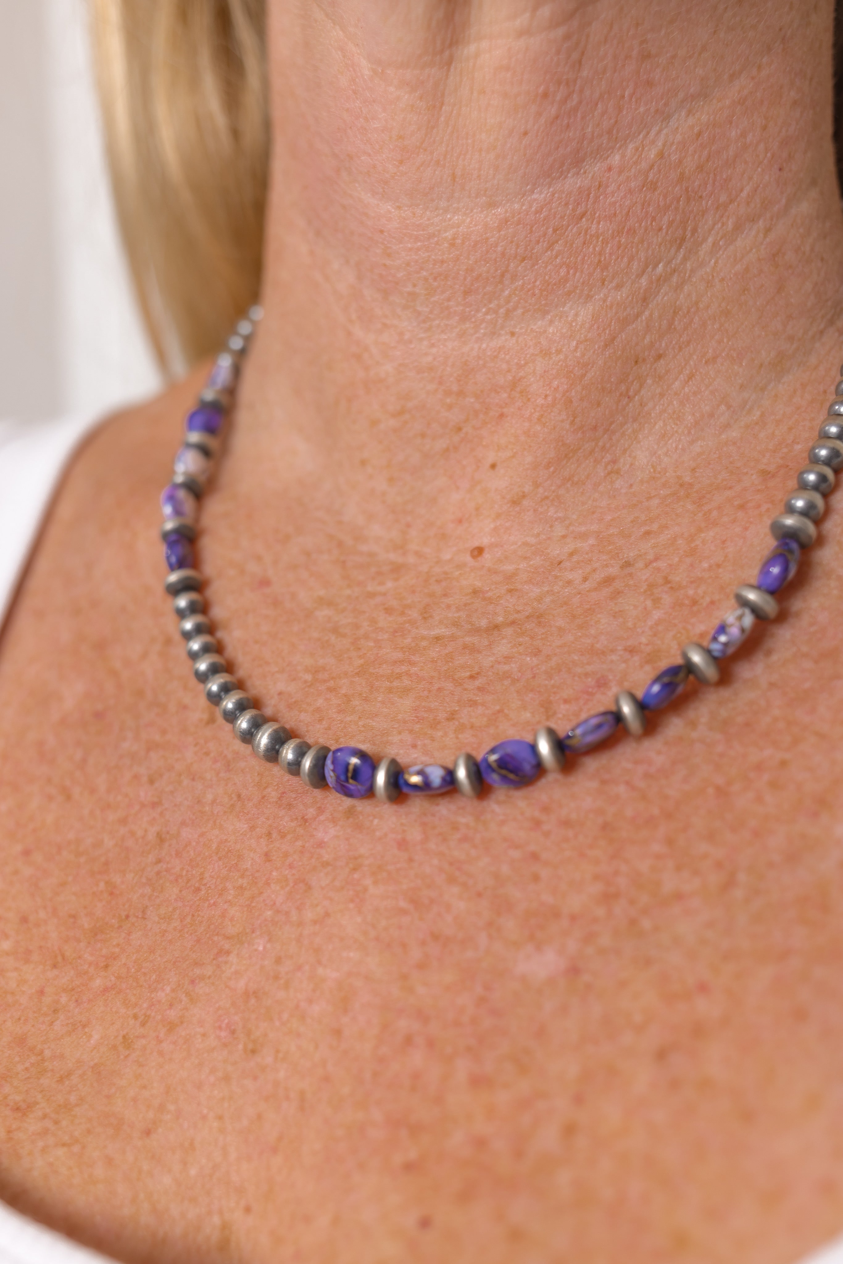 Marlene's Fusion Desert Pearl Necklace-Chain Necklaces-Krush Kandy, Women's Online Fashion Boutique Located in Phoenix, Arizona (Scottsdale Area)