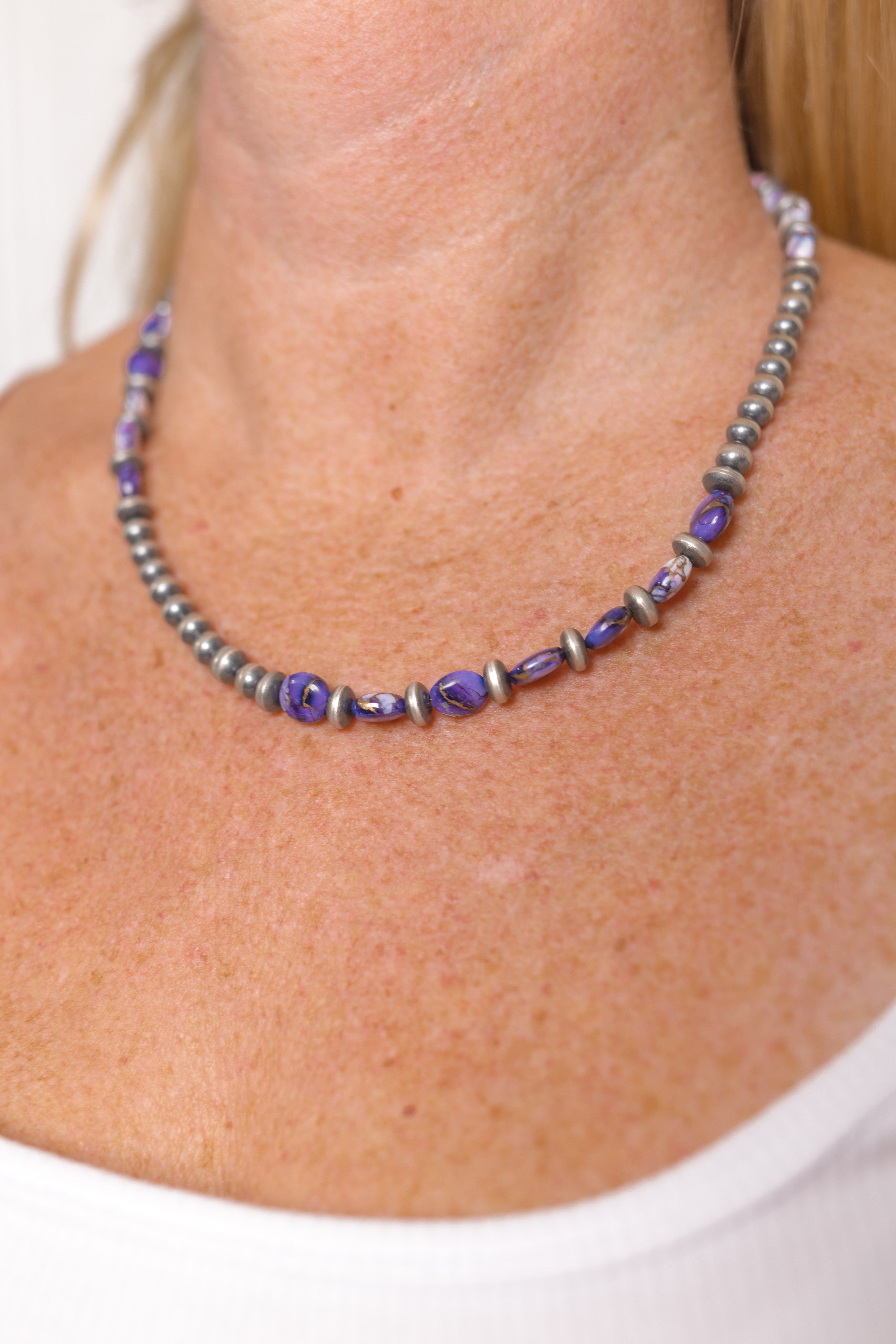 Marlene's Fusion Desert Pearl Necklace-Chain Necklaces-Krush Kandy, Women's Online Fashion Boutique Located in Phoenix, Arizona (Scottsdale Area)