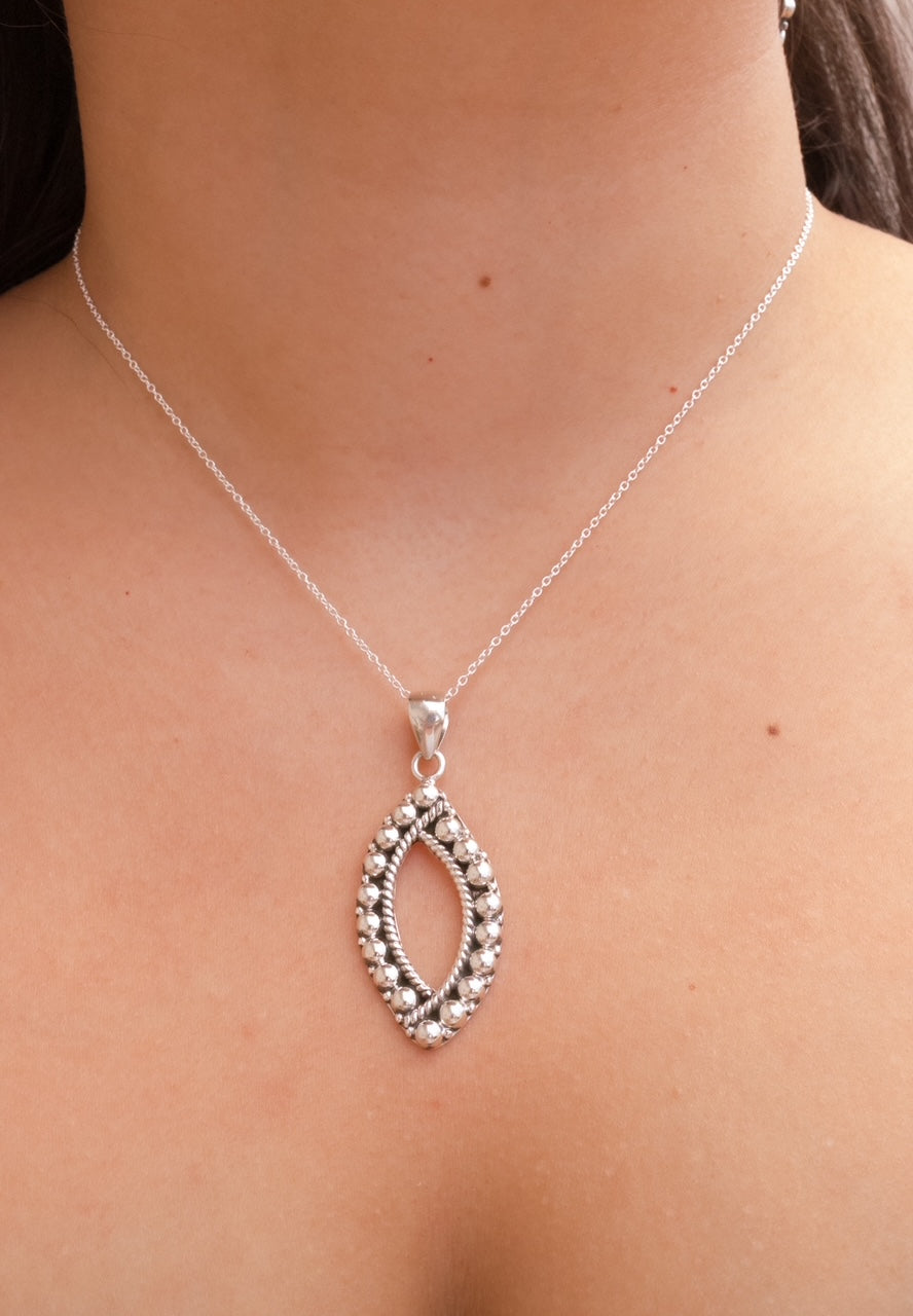 Aria Sterling Studded Necklace & Earrings-Chain Necklaces-Krush Kandy, Women's Online Fashion Boutique Located in Phoenix, Arizona (Scottsdale Area)