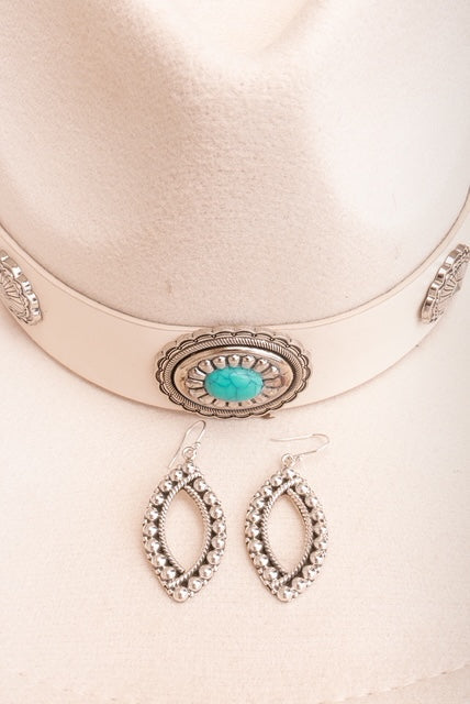 Aria Sterling Studded Necklace & Earrings-Chain Necklaces-Krush Kandy, Women's Online Fashion Boutique Located in Phoenix, Arizona (Scottsdale Area)