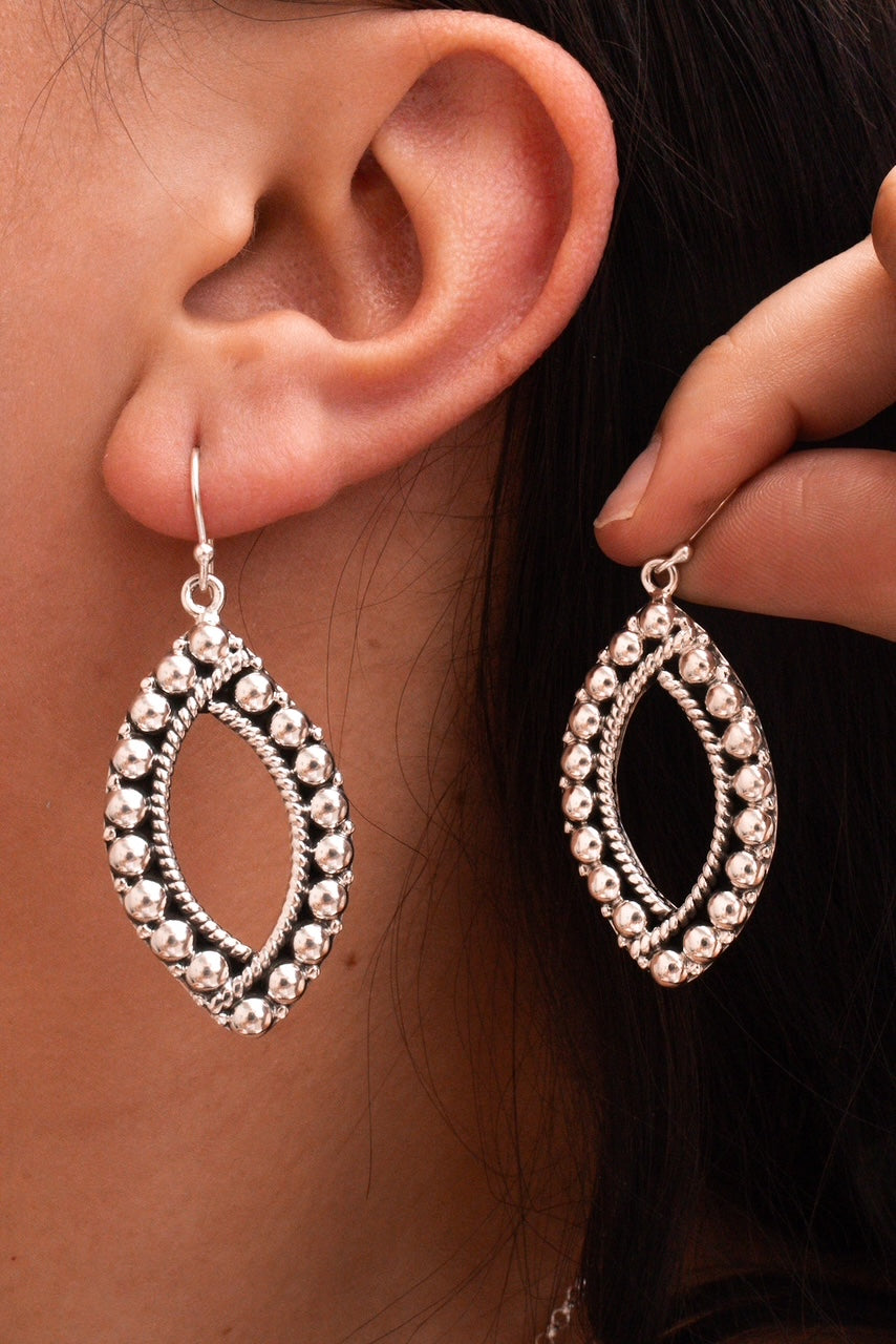 Aria Sterling Studded Necklace & Earrings-Chain Necklaces-Krush Kandy, Women's Online Fashion Boutique Located in Phoenix, Arizona (Scottsdale Area)