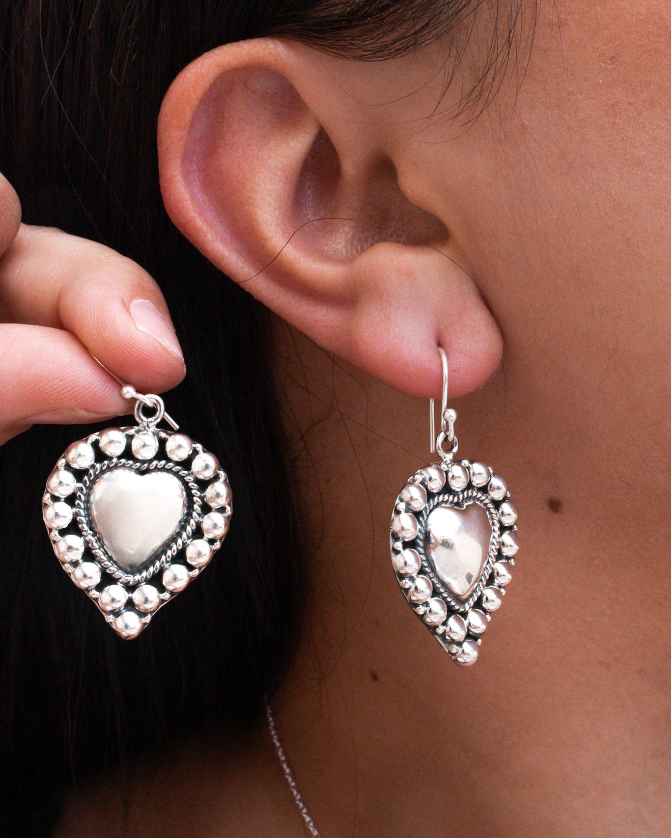 Betty's Sterling Hearts Set-Pendant Necklaces-Krush Kandy, Women's Online Fashion Boutique Located in Phoenix, Arizona (Scottsdale Area)