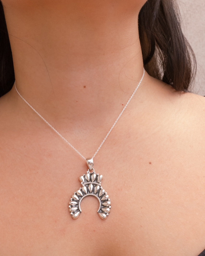 Crowned Horseshoe Sterling Pendant-Chain Necklaces-Krush Kandy, Women's Online Fashion Boutique Located in Phoenix, Arizona (Scottsdale Area)