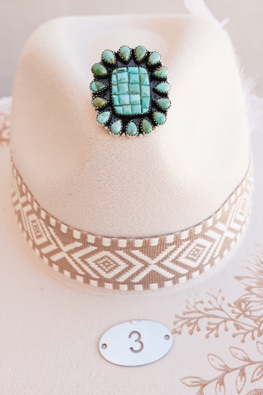 Leave Your Mark Turquoise Cluster Rings-Rings-Krush Kandy, Women's Online Fashion Boutique Located in Phoenix, Arizona (Scottsdale Area)