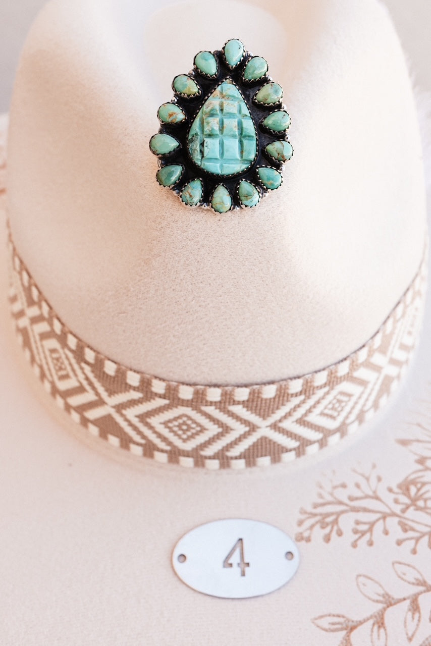 Leave Your Mark Turquoise Cluster Rings-Rings-Krush Kandy, Women's Online Fashion Boutique Located in Phoenix, Arizona (Scottsdale Area)