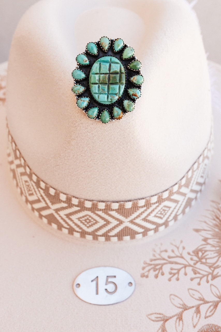 Leave Your Mark Turquoise Cluster Rings-Rings-Krush Kandy, Women's Online Fashion Boutique Located in Phoenix, Arizona (Scottsdale Area)