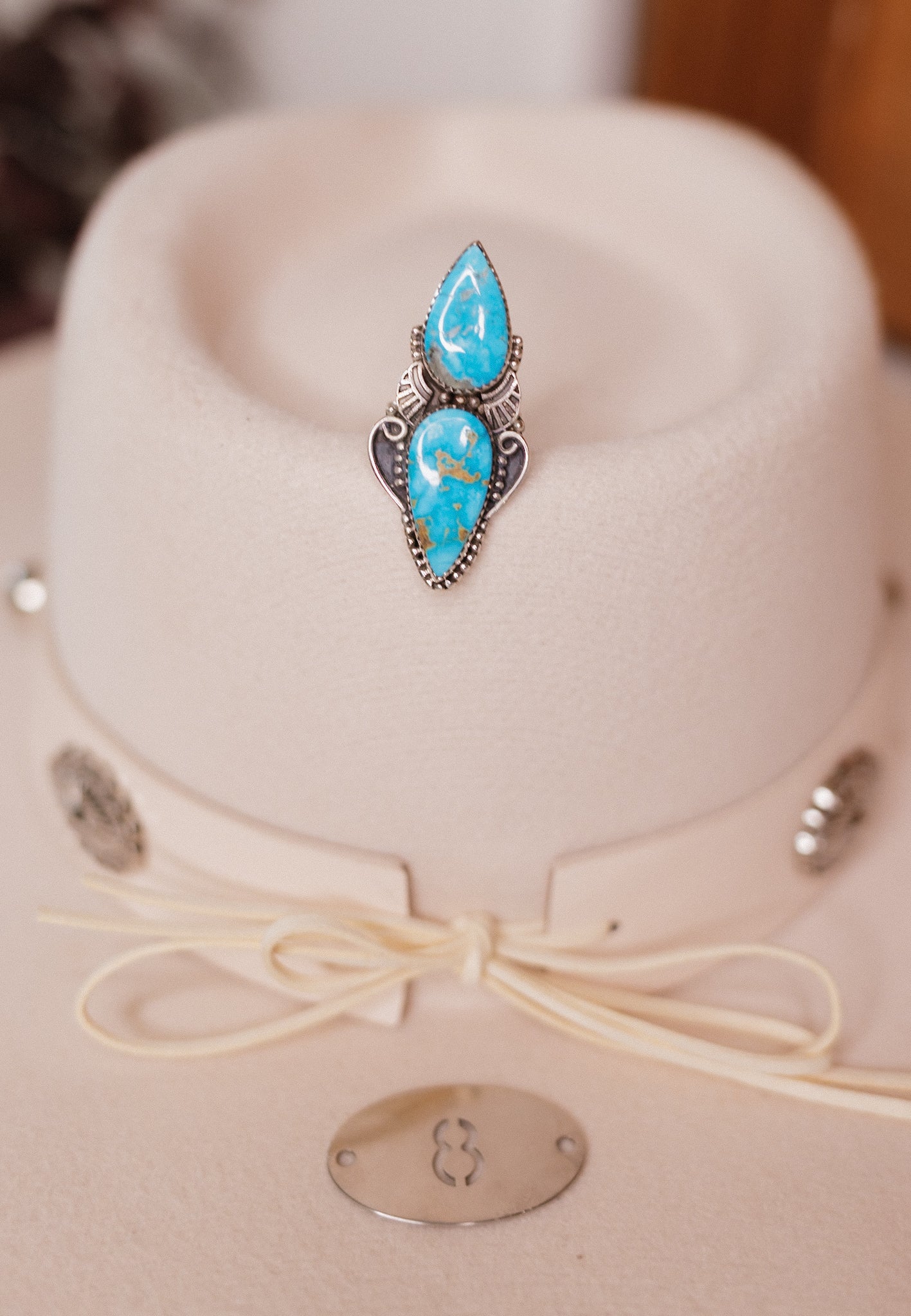 Turquoise Slab Rings-Rings-Krush Kandy, Women's Online Fashion Boutique Located in Phoenix, Arizona (Scottsdale Area)