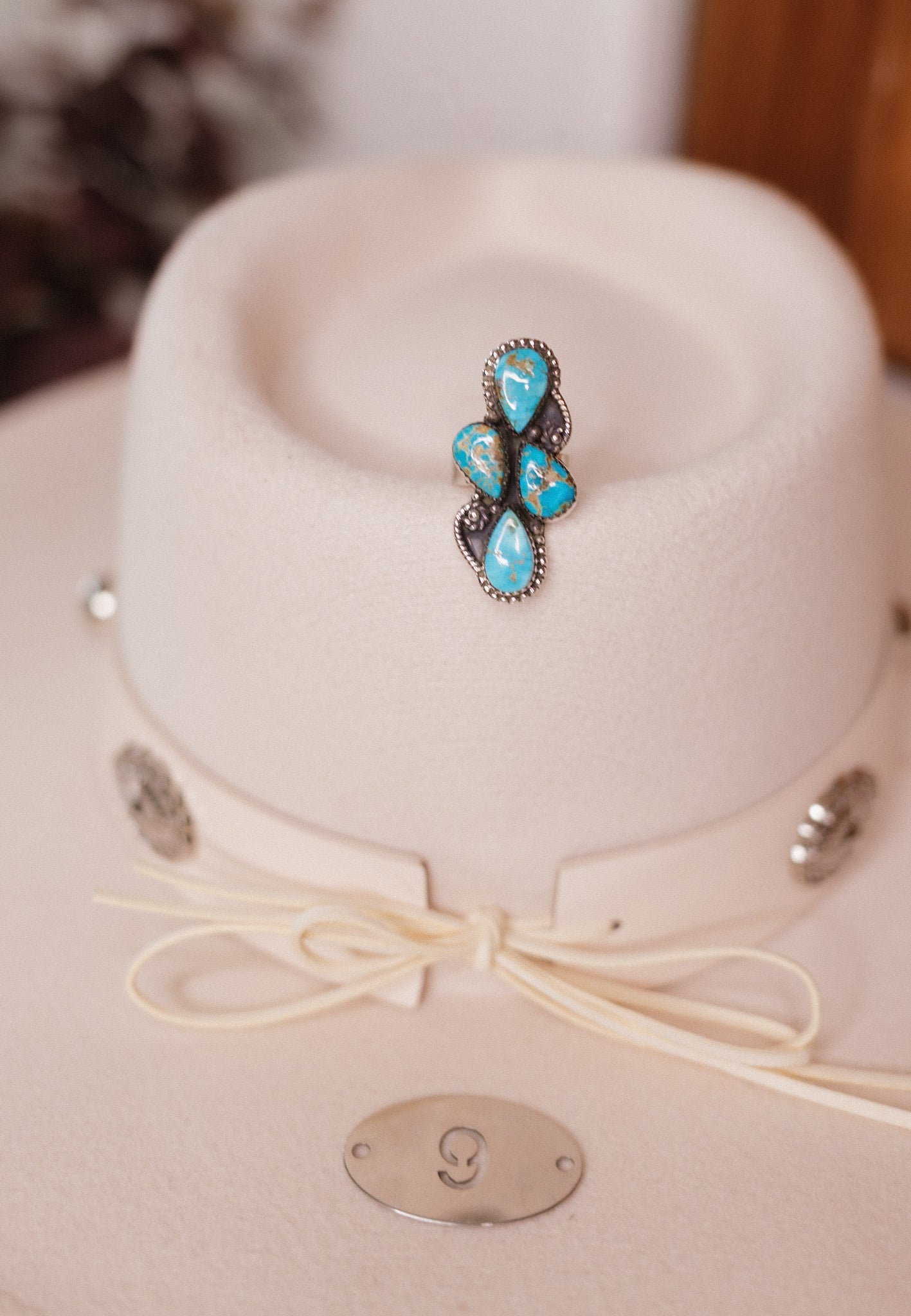 Turquoise Slab Rings-Rings-Krush Kandy, Women's Online Fashion Boutique Located in Phoenix, Arizona (Scottsdale Area)