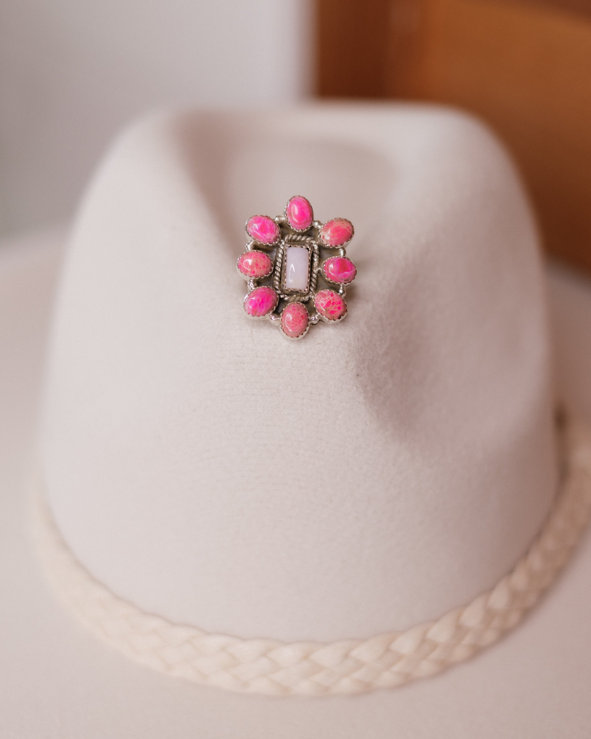 Pink Dreamer Cluster Ring-Rings-Krush Kandy, Women's Online Fashion Boutique Located in Phoenix, Arizona (Scottsdale Area)