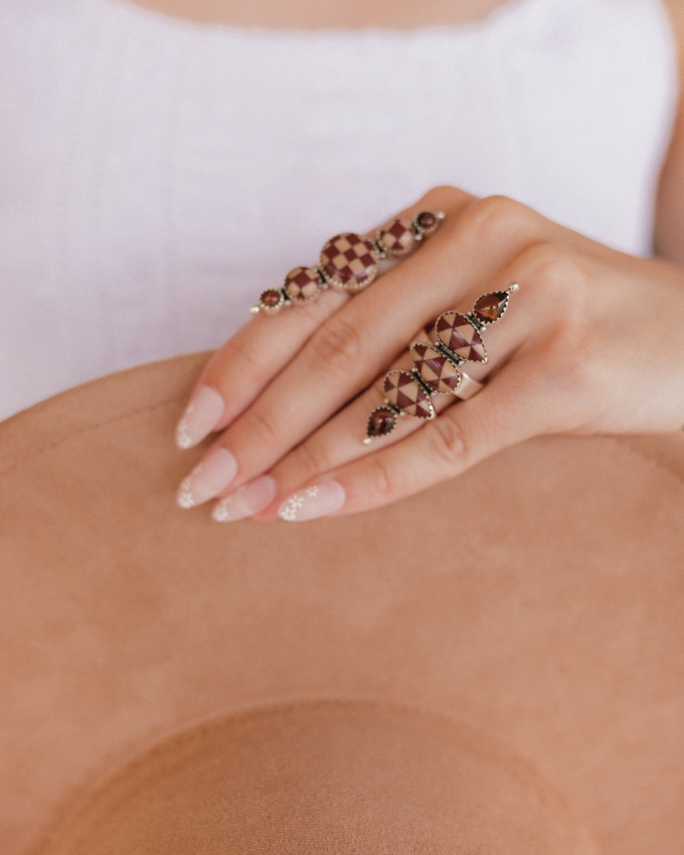 Harley's Geometric Stone Rings-Rings-Krush Kandy, Women's Online Fashion Boutique Located in Phoenix, Arizona (Scottsdale Area)