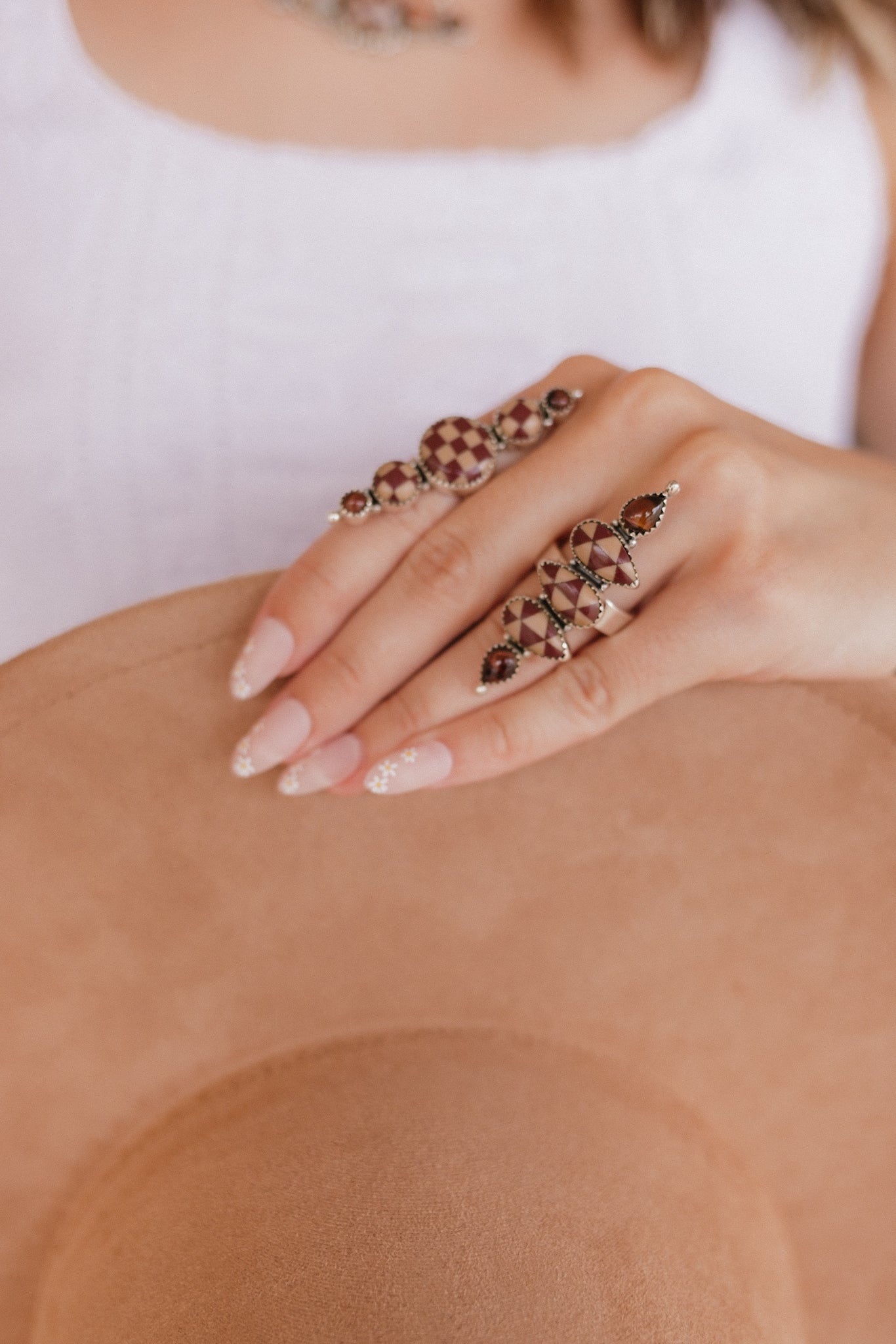 Harley's Geometric Stone Rings-Rings-Krush Kandy, Women's Online Fashion Boutique Located in Phoenix, Arizona (Scottsdale Area)