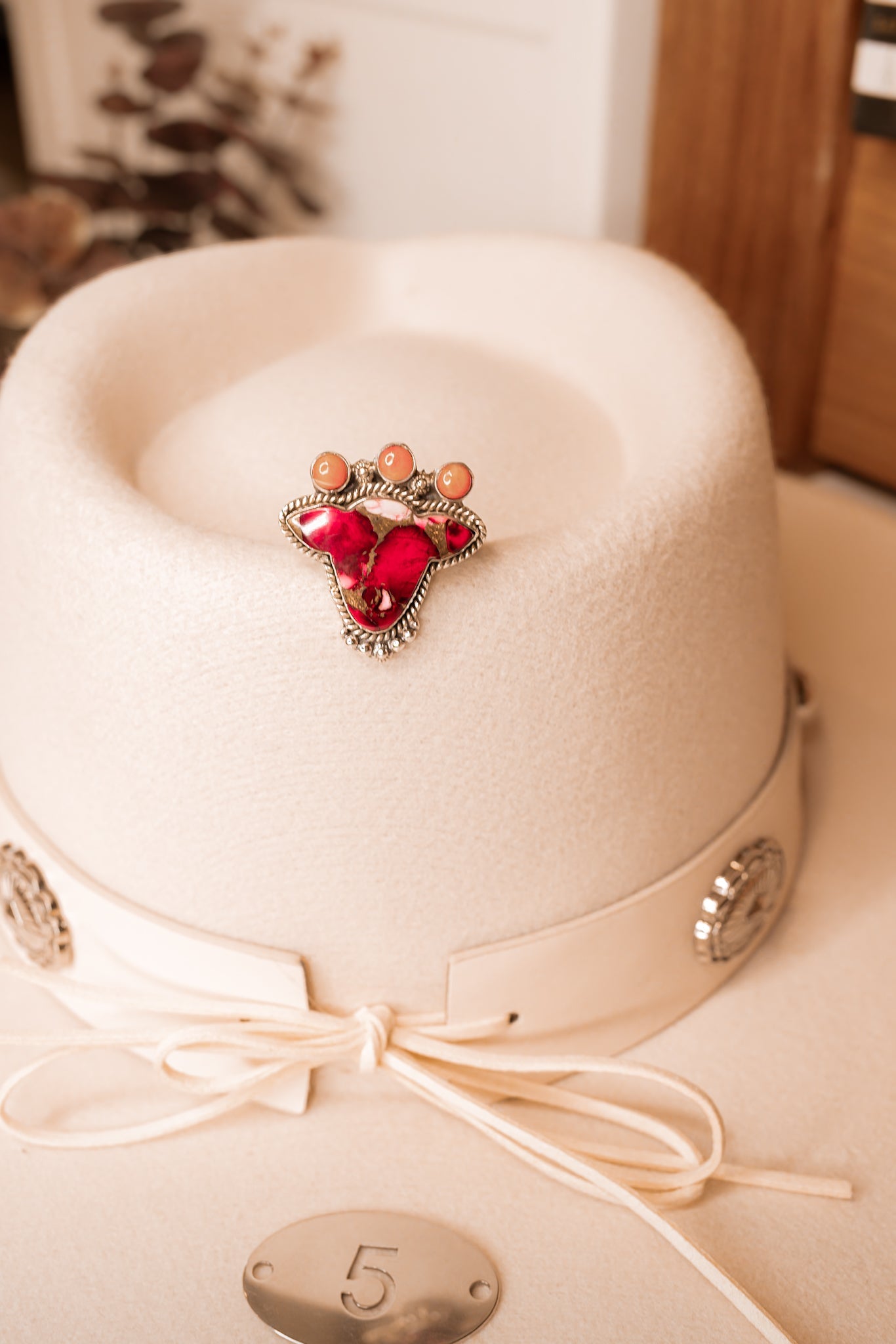 Cowgirl Cameo Stone Slab Rings-Rings-Krush Kandy, Women's Online Fashion Boutique Located in Phoenix, Arizona (Scottsdale Area)