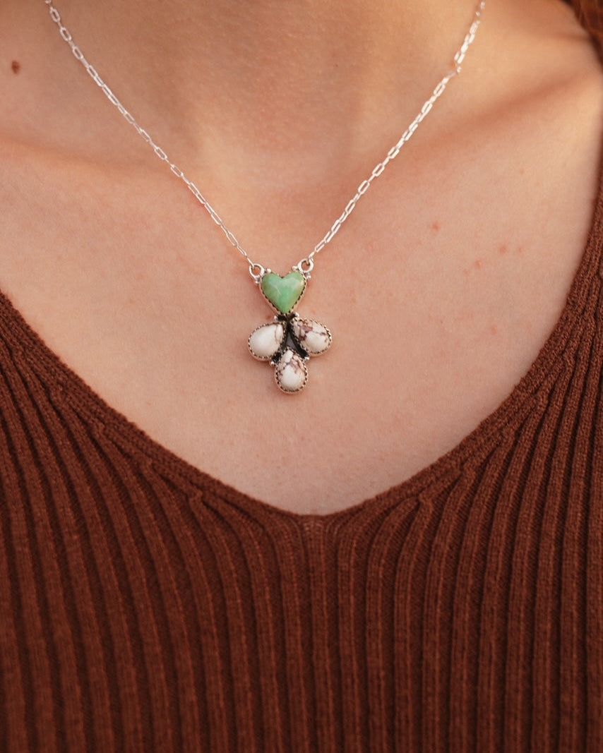 Wild Horse & Varascite Necklace Sno 2-Necklaces-Krush Kandy, Women's Online Fashion Boutique Located in Phoenix, Arizona (Scottsdale Area)