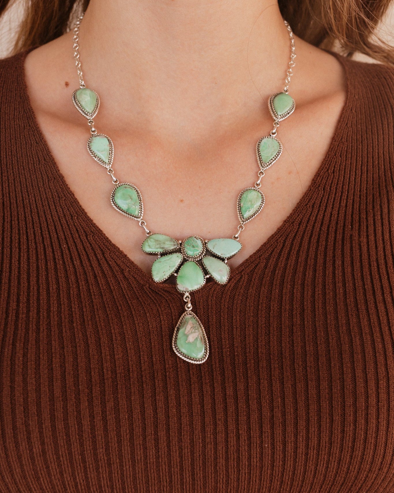 Australian Varascite Statement Necklace Sno 24-Necklaces-Krush Kandy, Women's Online Fashion Boutique Located in Phoenix, Arizona (Scottsdale Area)