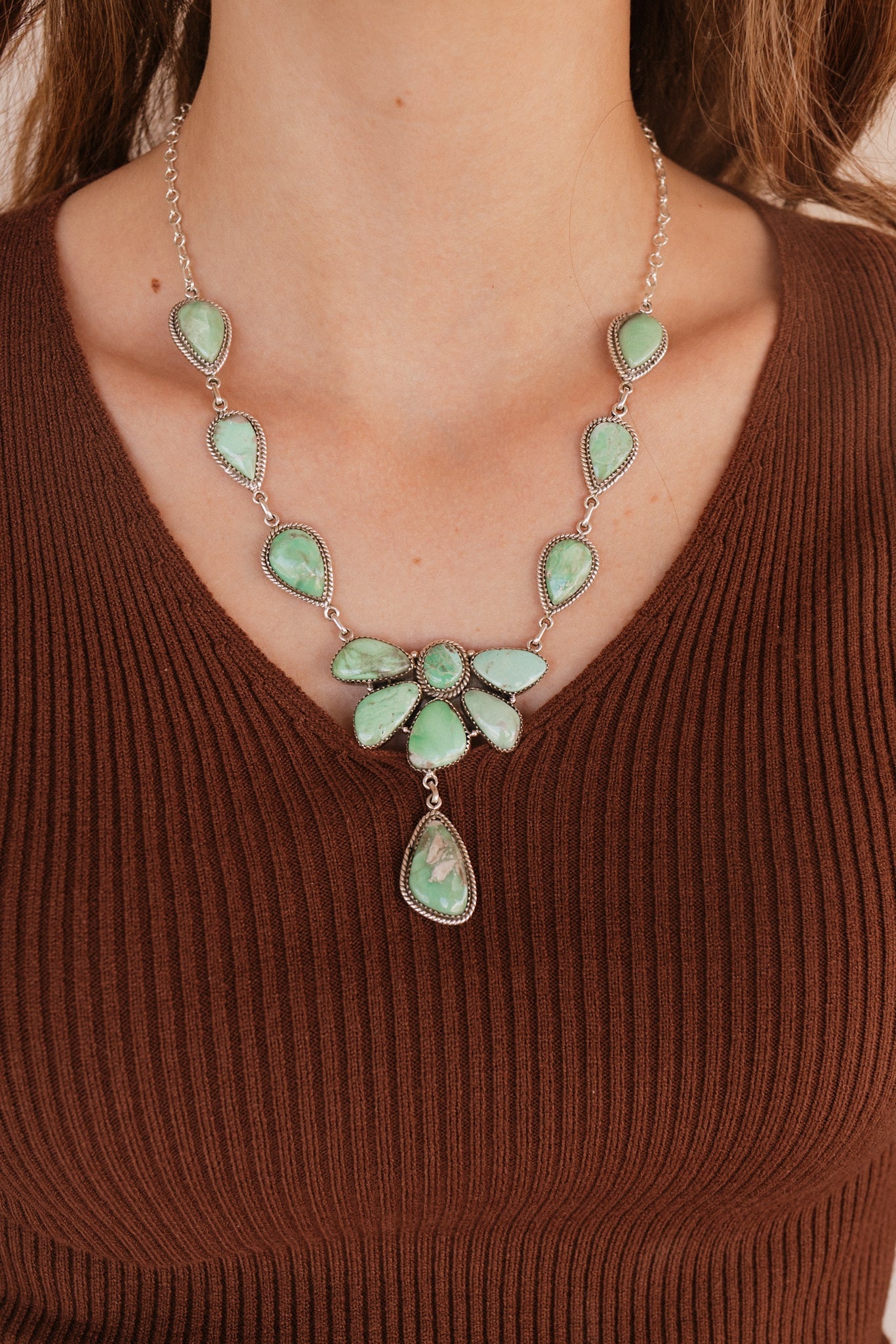 Australian Varascite Statement Necklace Sno 24-Necklaces-Krush Kandy, Women's Online Fashion Boutique Located in Phoenix, Arizona (Scottsdale Area)