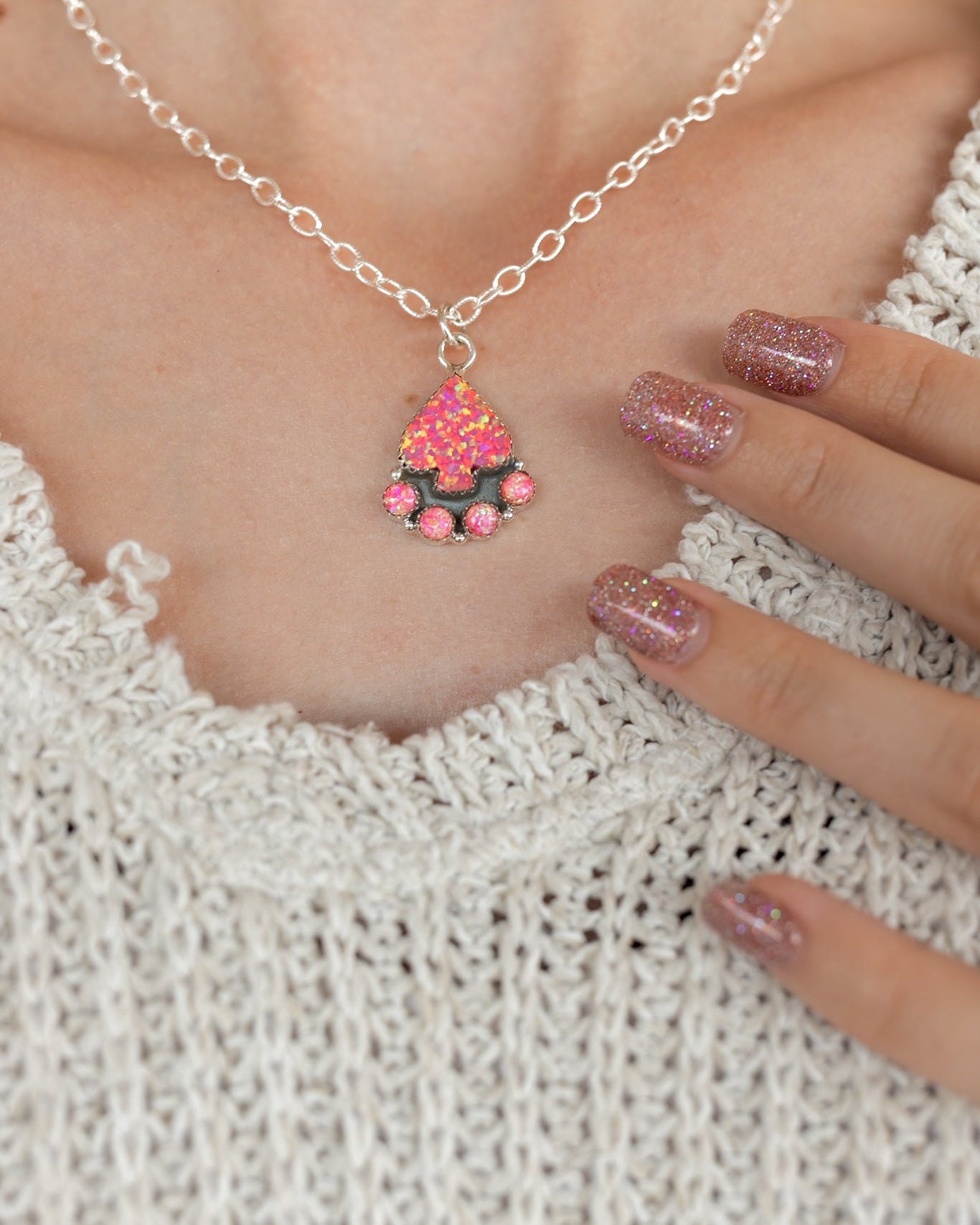 Spade Cluster Necklaces-Necklaces-Krush Kandy, Women's Online Fashion Boutique Located in Phoenix, Arizona (Scottsdale Area)