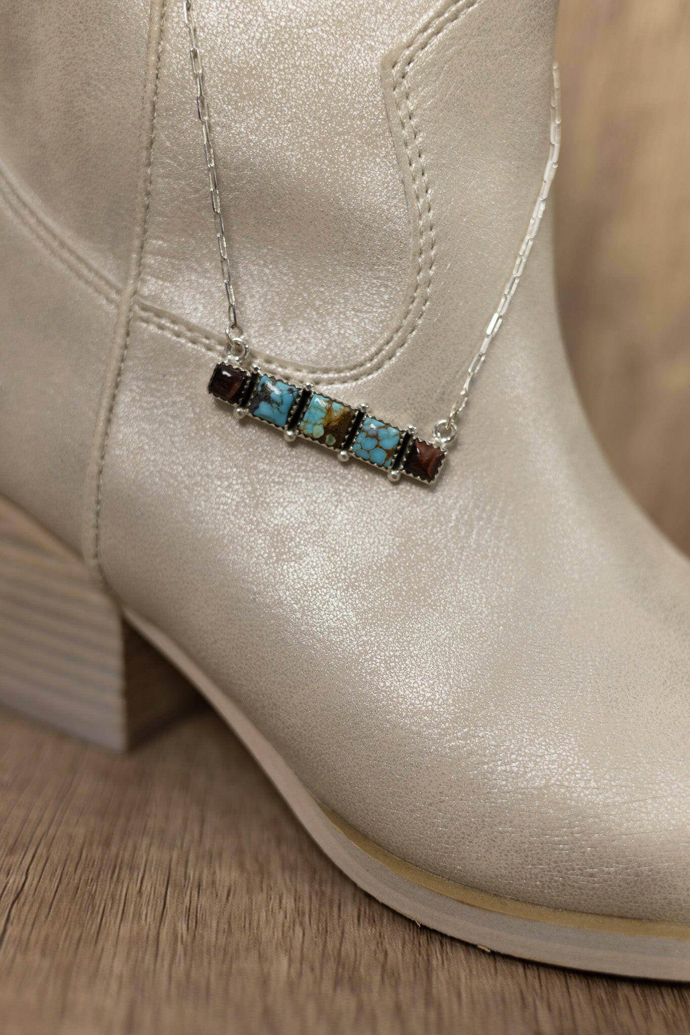 Red Tigers Eye & Mine 8 Necklaces-Chain Necklaces-Krush Kandy, Women's Online Fashion Boutique Located in Phoenix, Arizona (Scottsdale Area)