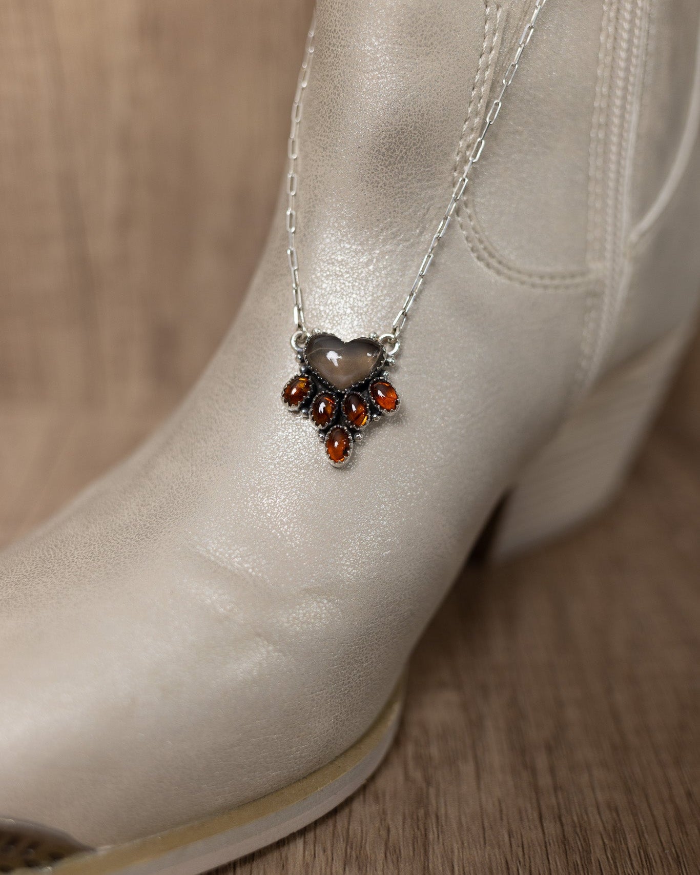 Heart Cluster Necklaces-Chain Necklaces-Krush Kandy, Women's Online Fashion Boutique Located in Phoenix, Arizona (Scottsdale Area)