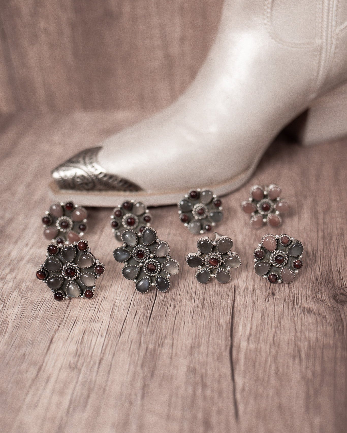 Multi Moonstone Cluster Rings-Rings-Krush Kandy, Women's Online Fashion Boutique Located in Phoenix, Arizona (Scottsdale Area)