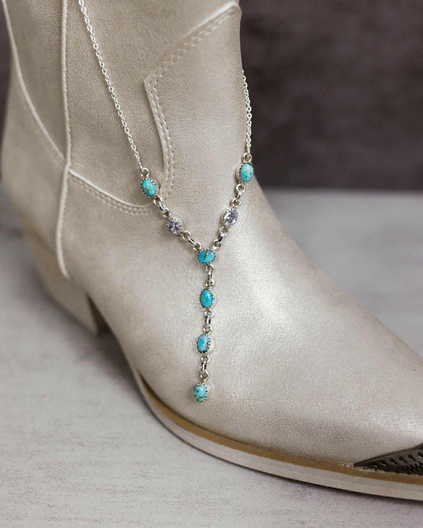 Krystal Krushed Stone Lariat Necklace-Chain Necklaces-Krush Kandy, Women's Online Fashion Boutique Located in Phoenix, Arizona (Scottsdale Area)