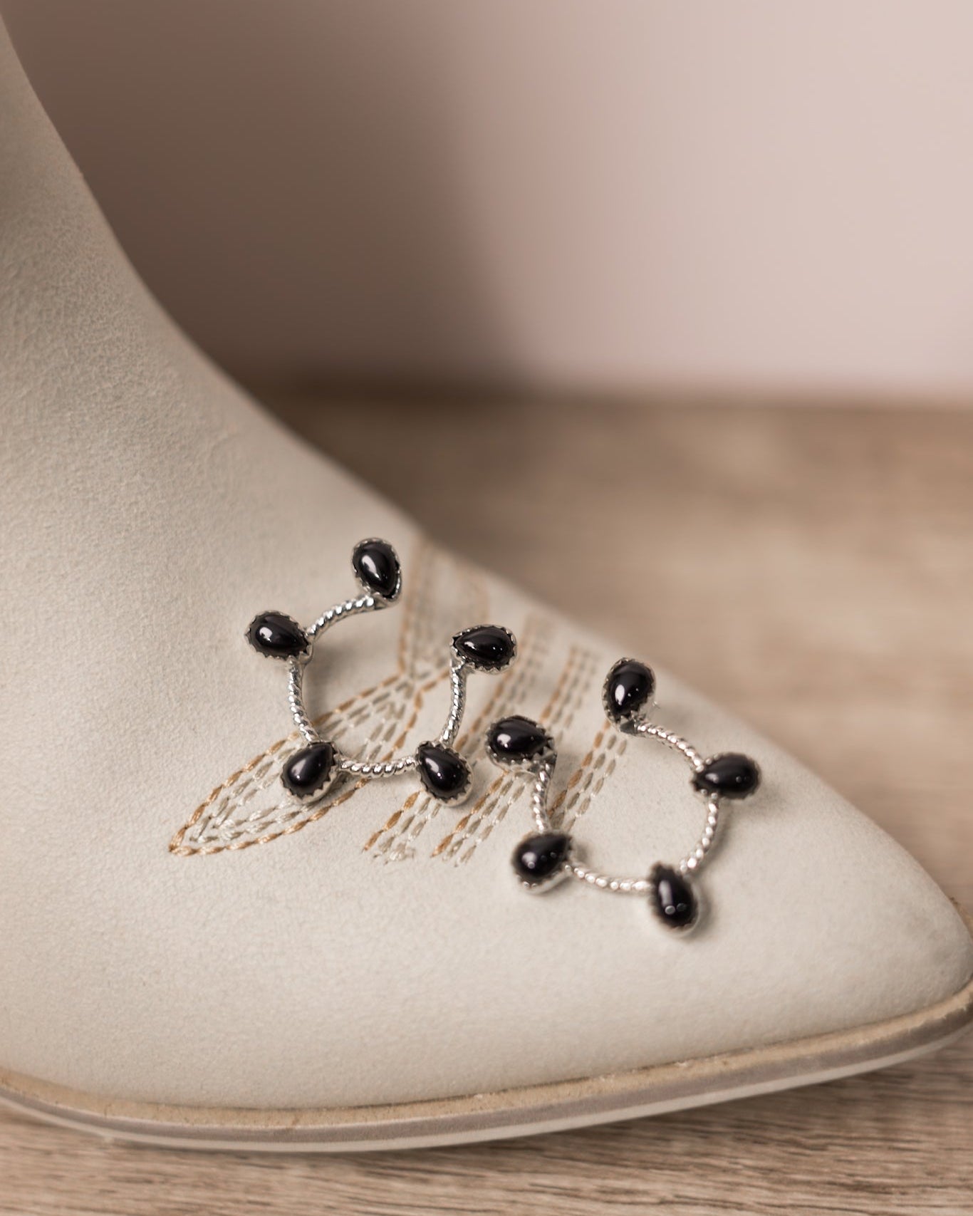 Mini Stone Horseshoe Stud Earrings-Stud Earrings-Krush Kandy, Women's Online Fashion Boutique Located in Phoenix, Arizona (Scottsdale Area)