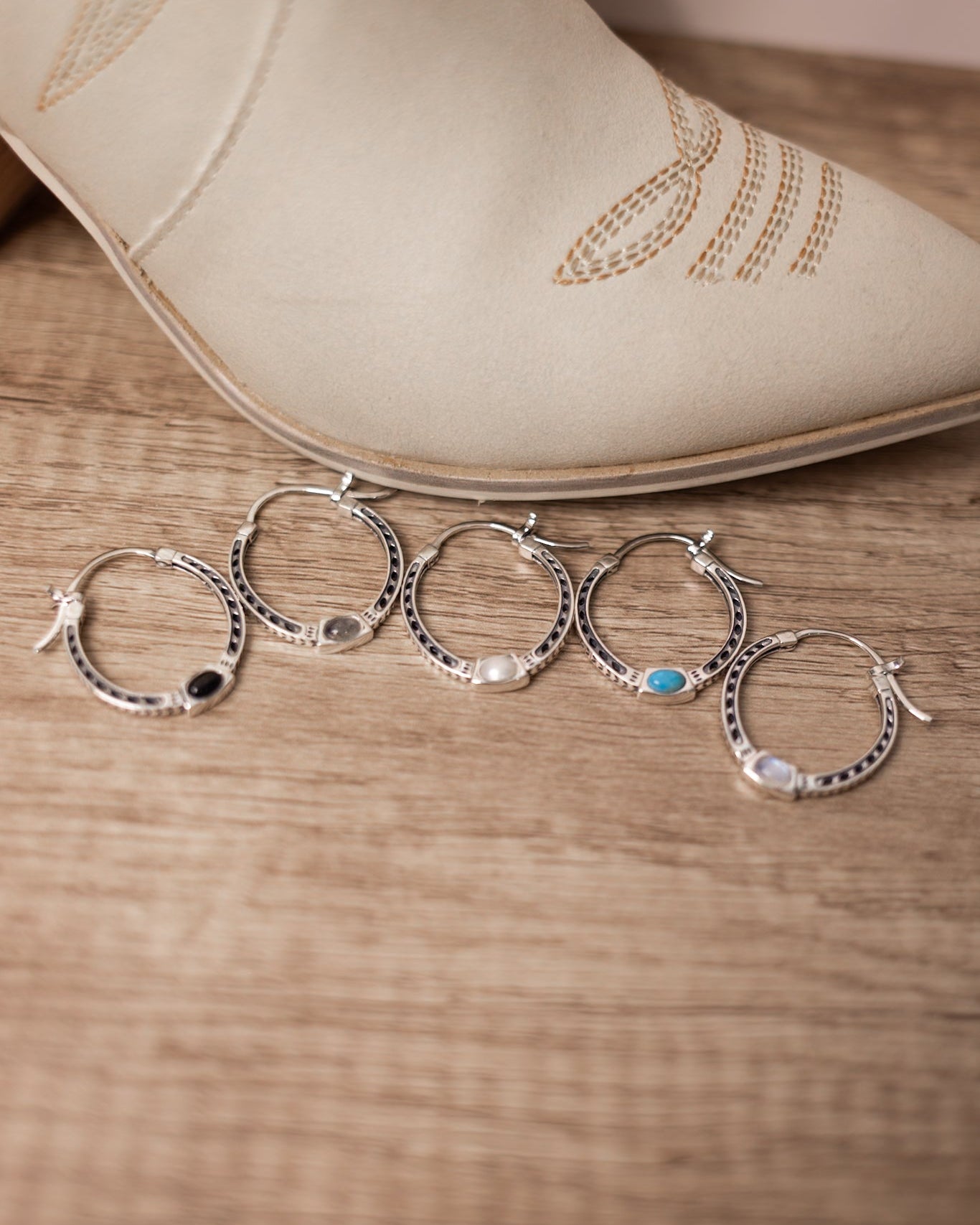 Hazels Western Single Stone Earrings-Stud Earrings-Krush Kandy, Women's Online Fashion Boutique Located in Phoenix, Arizona (Scottsdale Area)