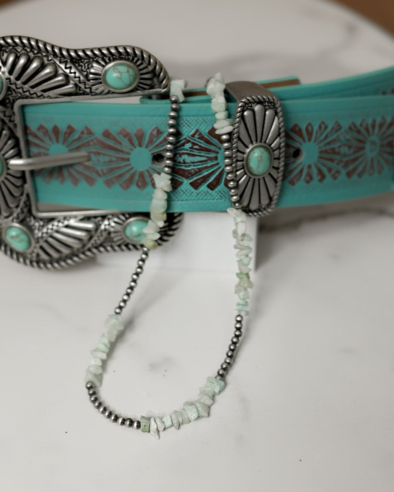 Paloma Stone Chips & Mini Desert Pearl Necklace-Chain Necklaces-Krush Kandy, Women's Online Fashion Boutique Located in Phoenix, Arizona (Scottsdale Area)