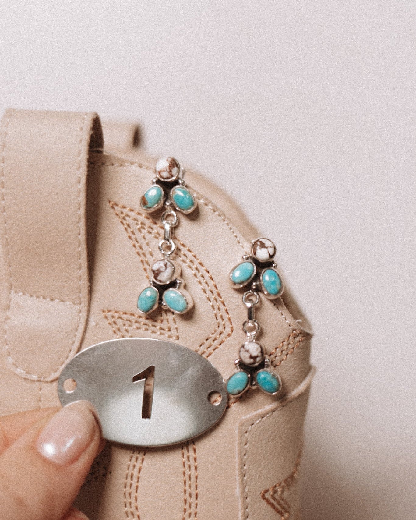 Turquoise & Wildhorse Earrings-Stud Earrings-Krush Kandy, Women's Online Fashion Boutique Located in Phoenix, Arizona (Scottsdale Area)