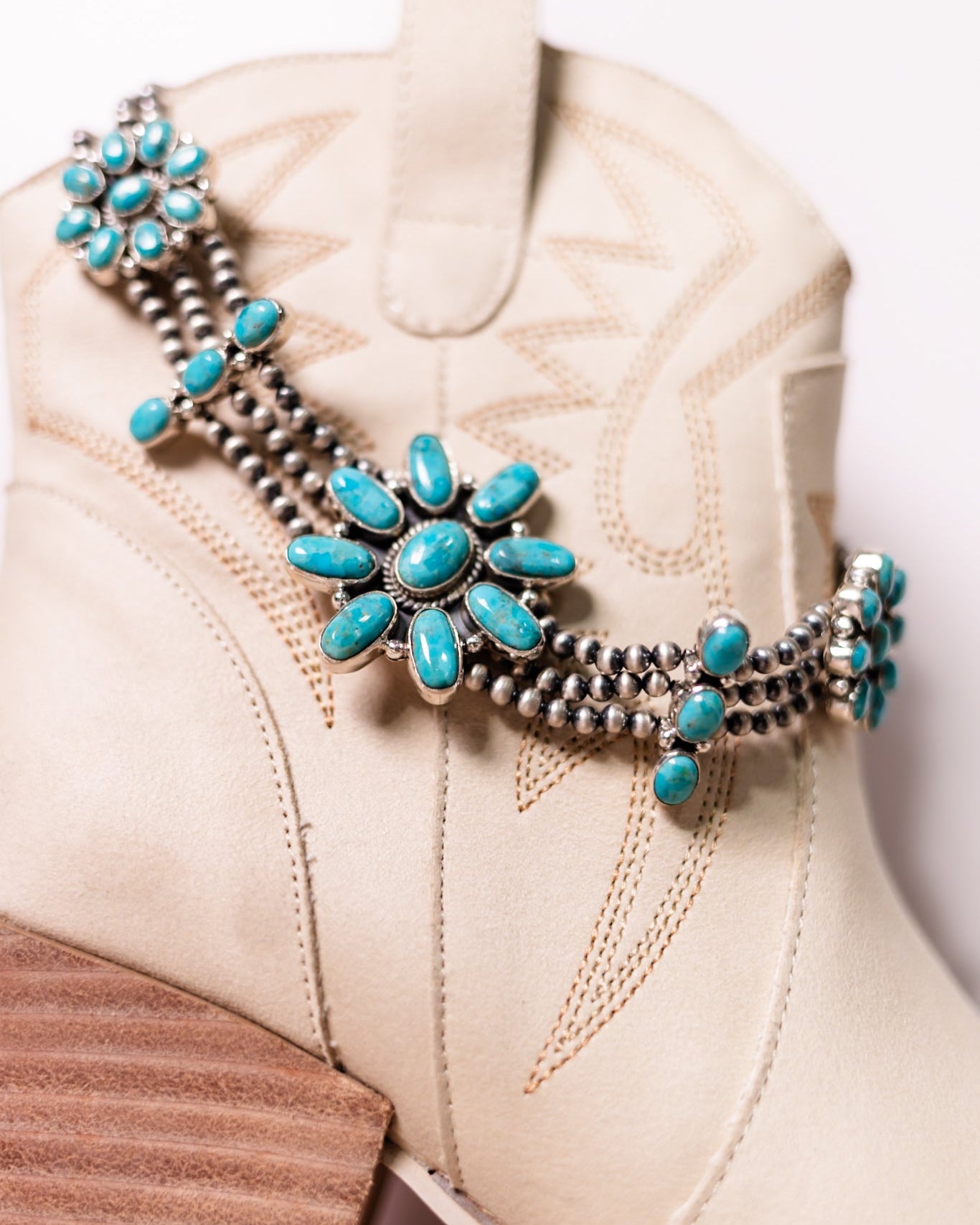 Desert Pearl Stone Choker-Squash Blossom Necklaces-Krush Kandy, Women's Online Fashion Boutique Located in Phoenix, Arizona (Scottsdale Area)