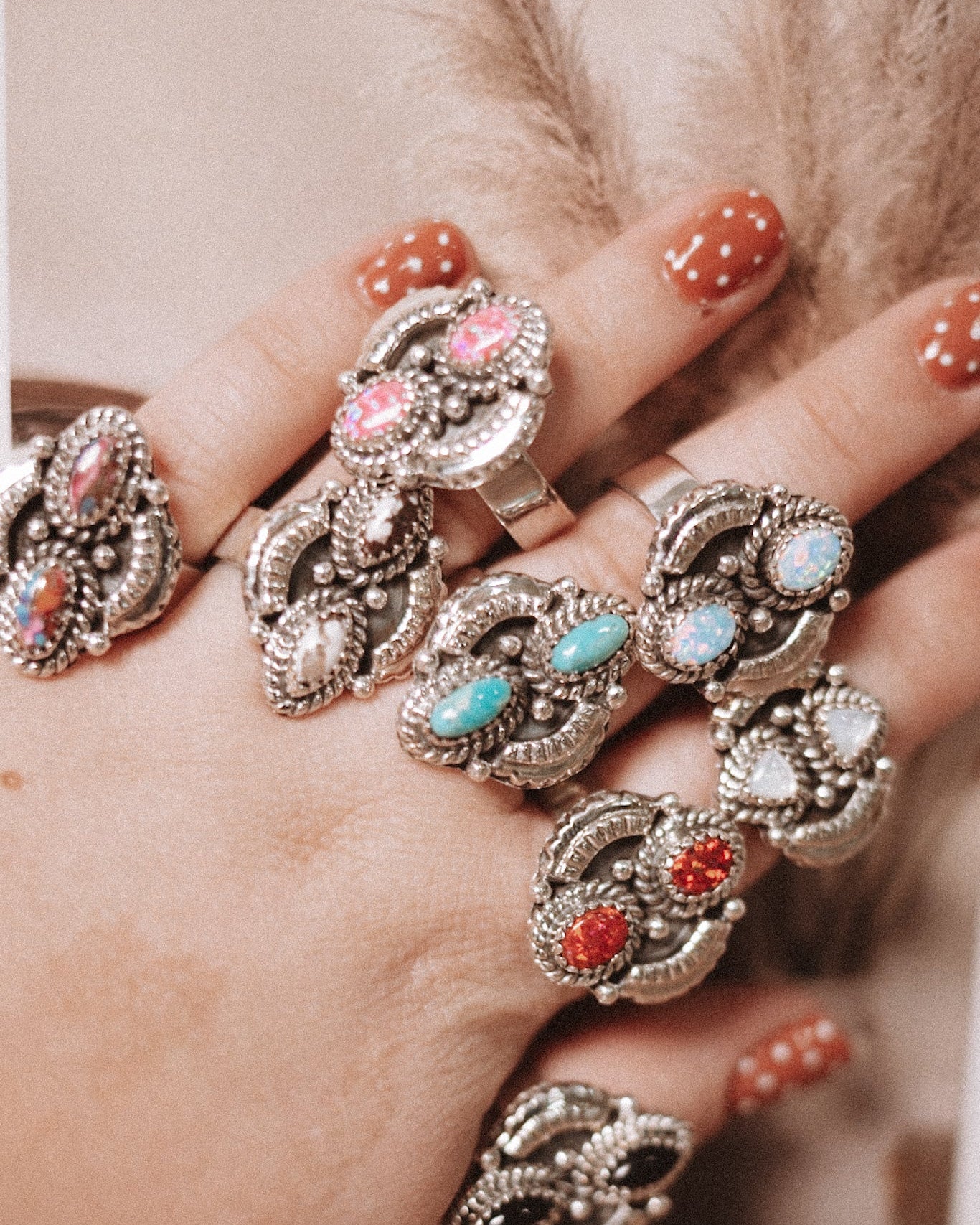 Marlowe's Double Stone Ring-Ring Sizers-Krush Kandy, Women's Online Fashion Boutique Located in Phoenix, Arizona (Scottsdale Area)