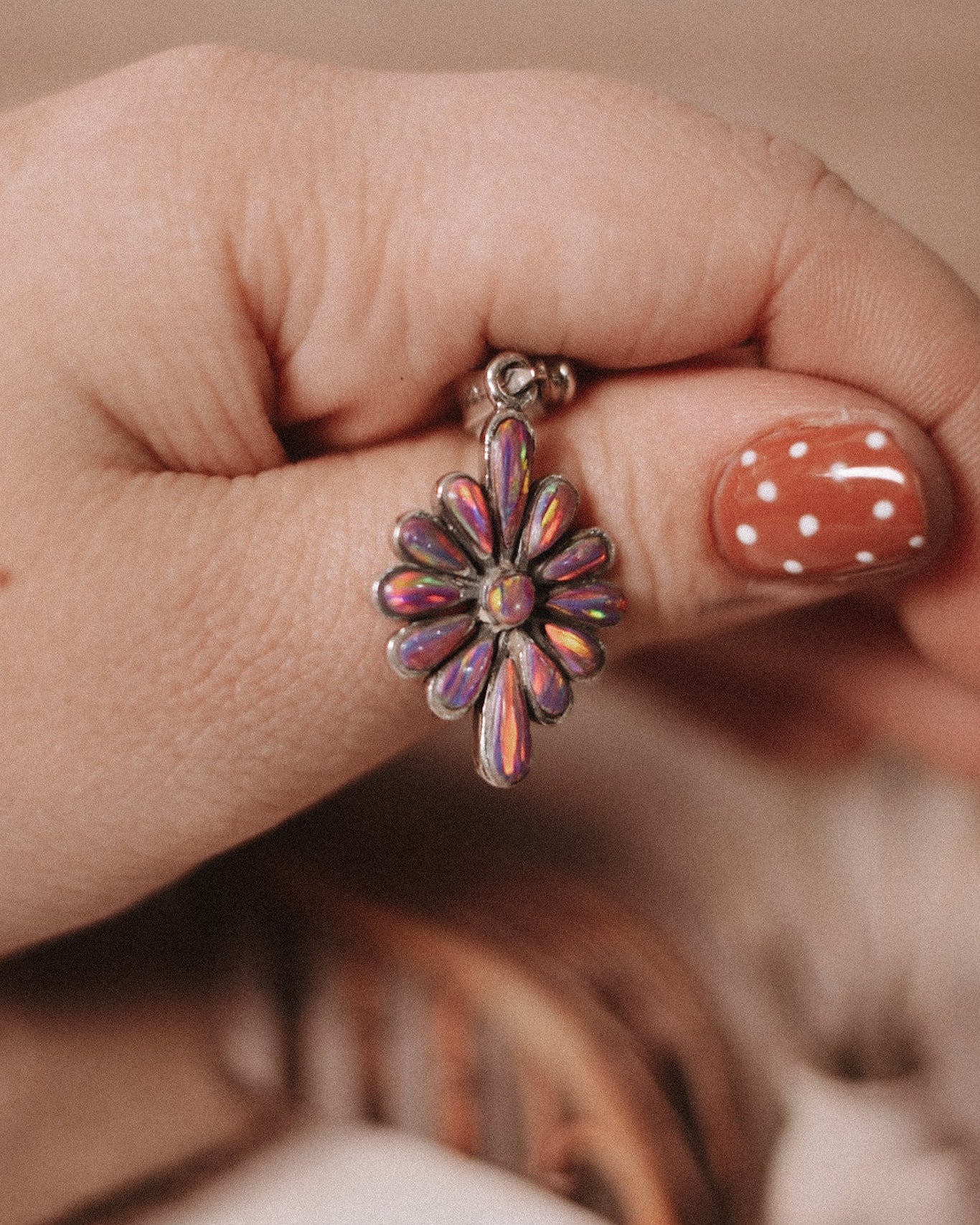 Flower Opal Pendants-Charms & Pendants-Krush Kandy, Women's Online Fashion Boutique Located in Phoenix, Arizona (Scottsdale Area)