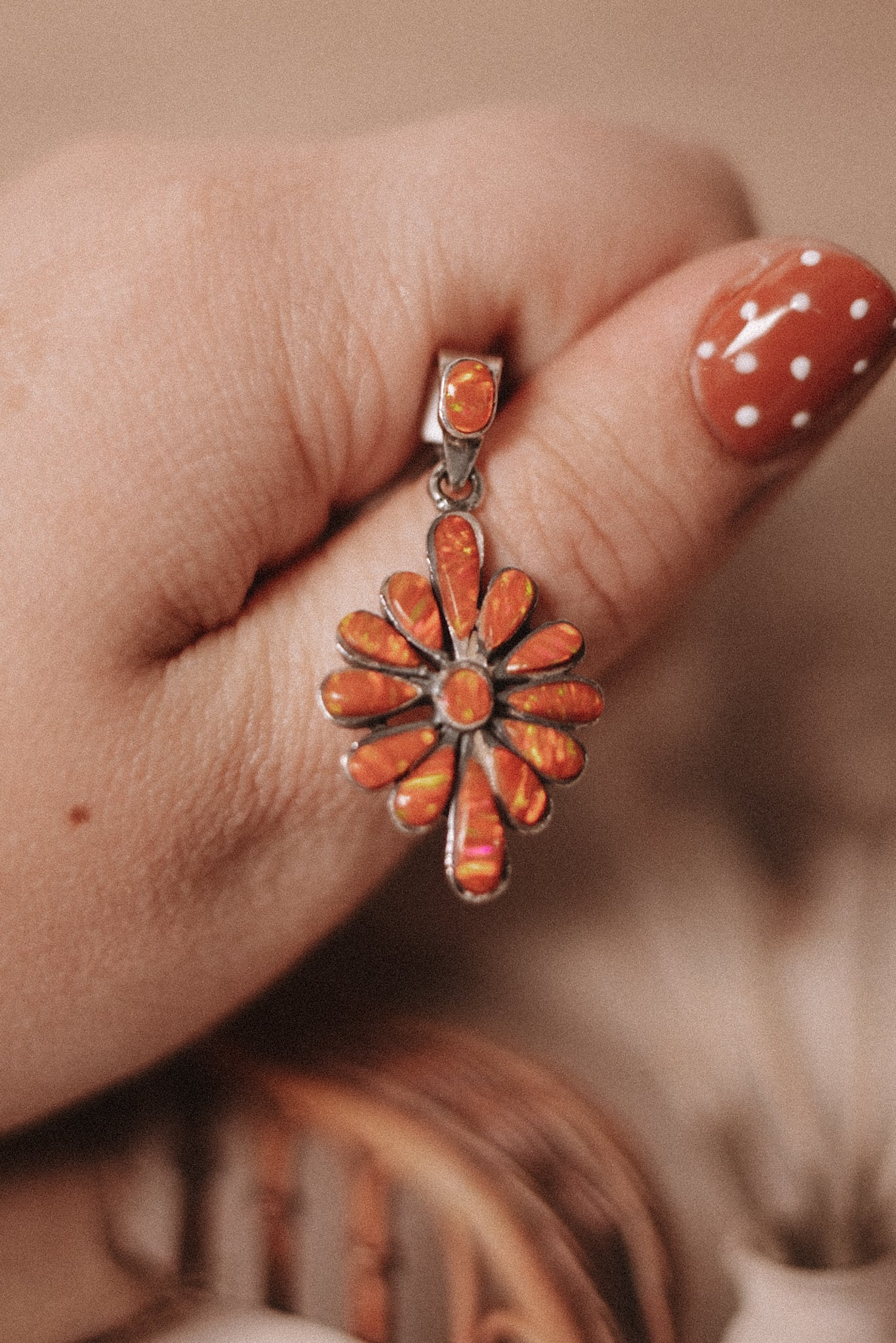 Flower Opal Pendants-Charms & Pendants-Krush Kandy, Women's Online Fashion Boutique Located in Phoenix, Arizona (Scottsdale Area)